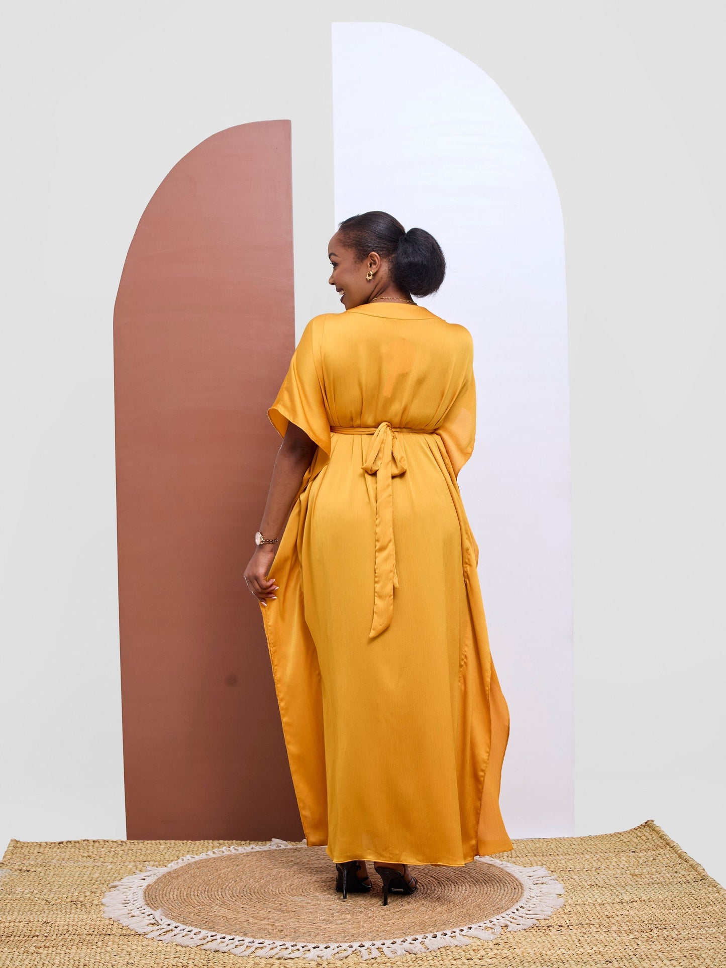 Vivo Kelemi 4.0 Halter Maxi Dress - Mustard