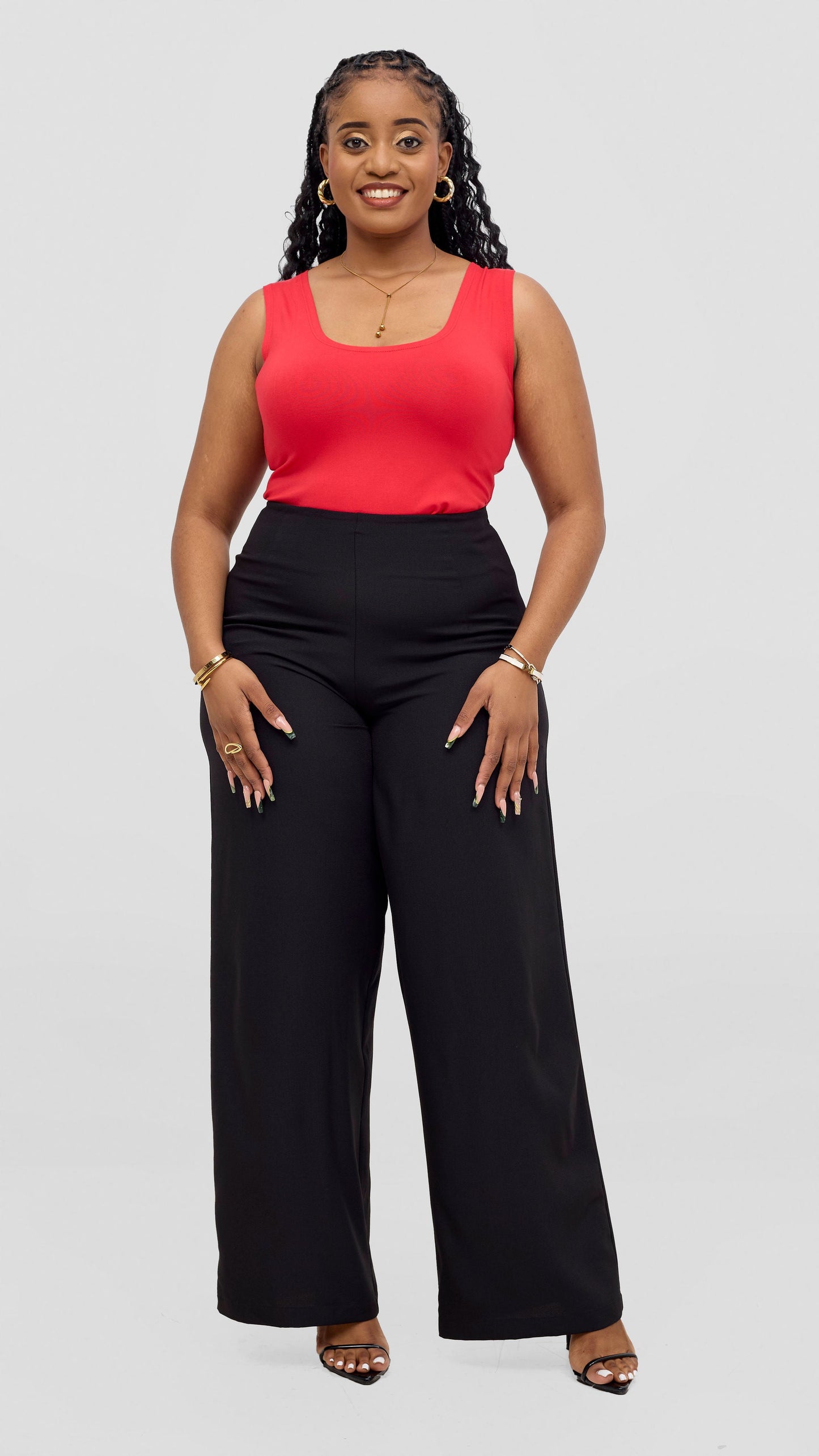 Vivo Kani Wide Leg Pants - Black