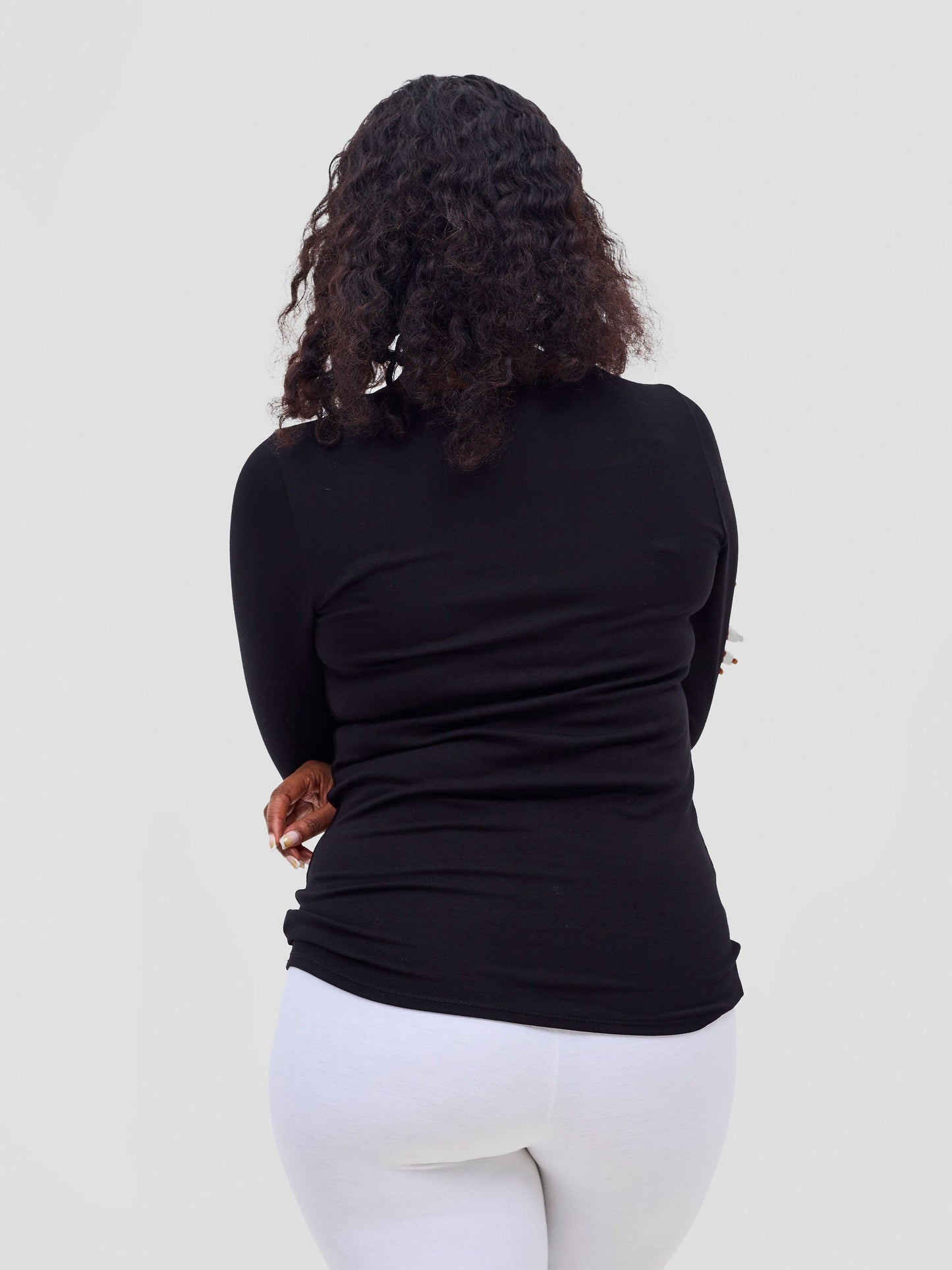 Vivo Basic Val Long Sleeve Top - Black