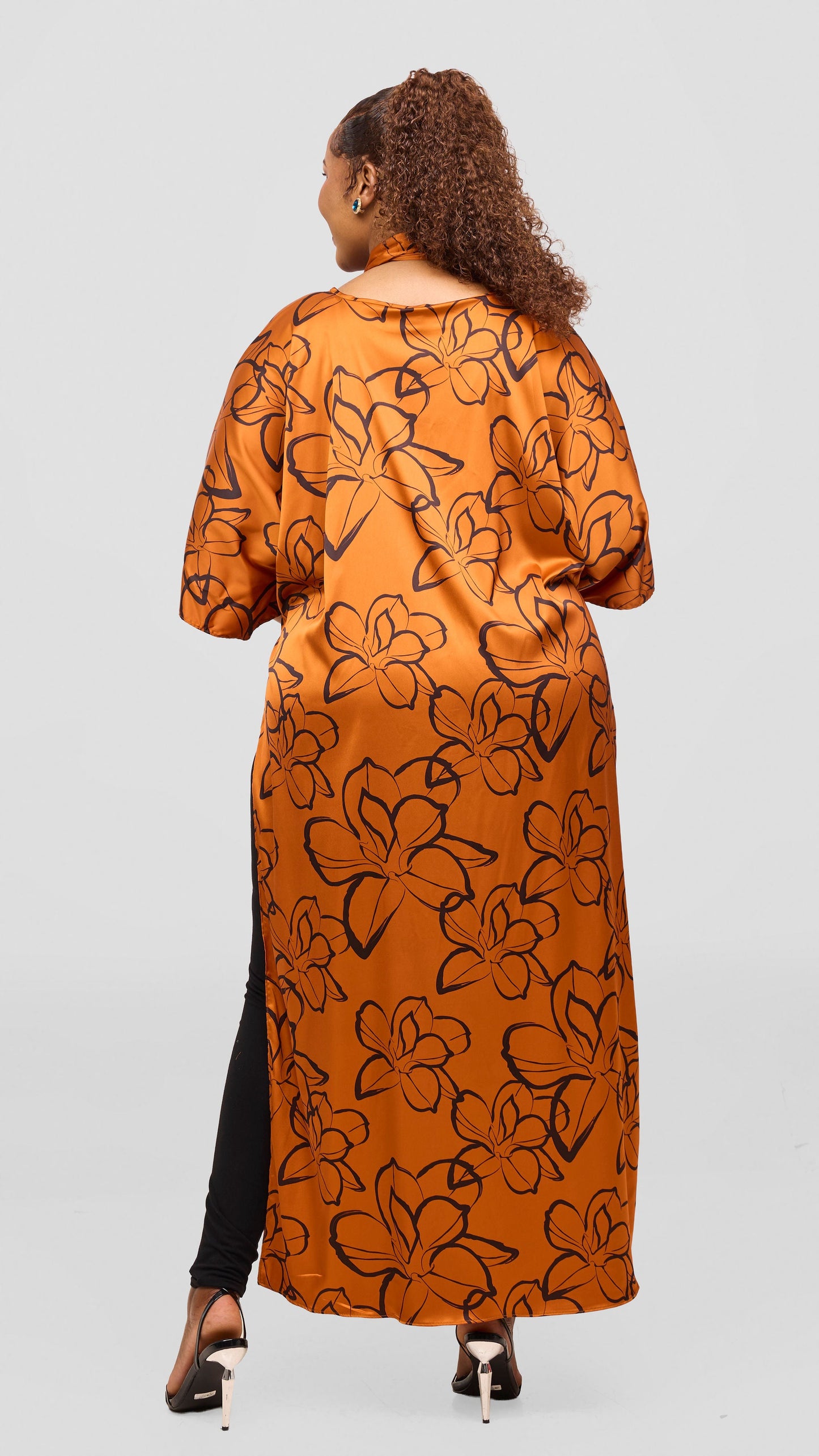 Vivo Lani Maxi Top - Rust / Black Ruvu Print