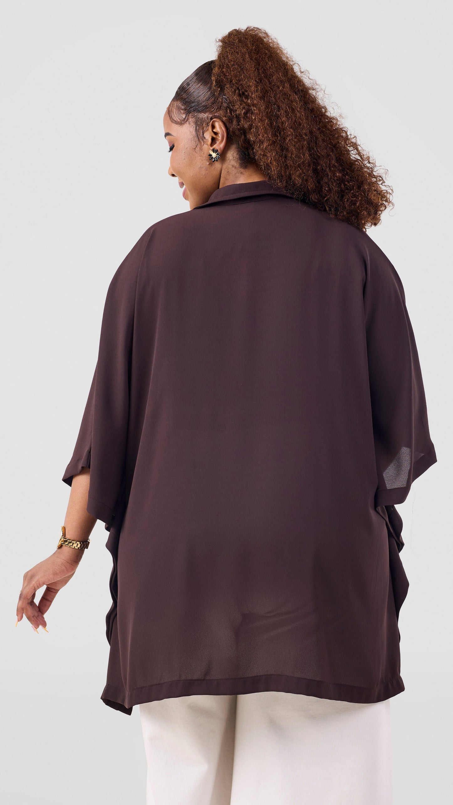 Vivo Isabi Loose Top - Dark Chocolate