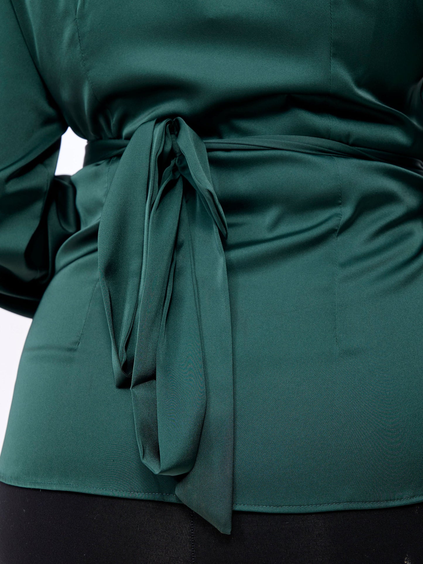 Vivo Merika Wrap Top - Dark Green