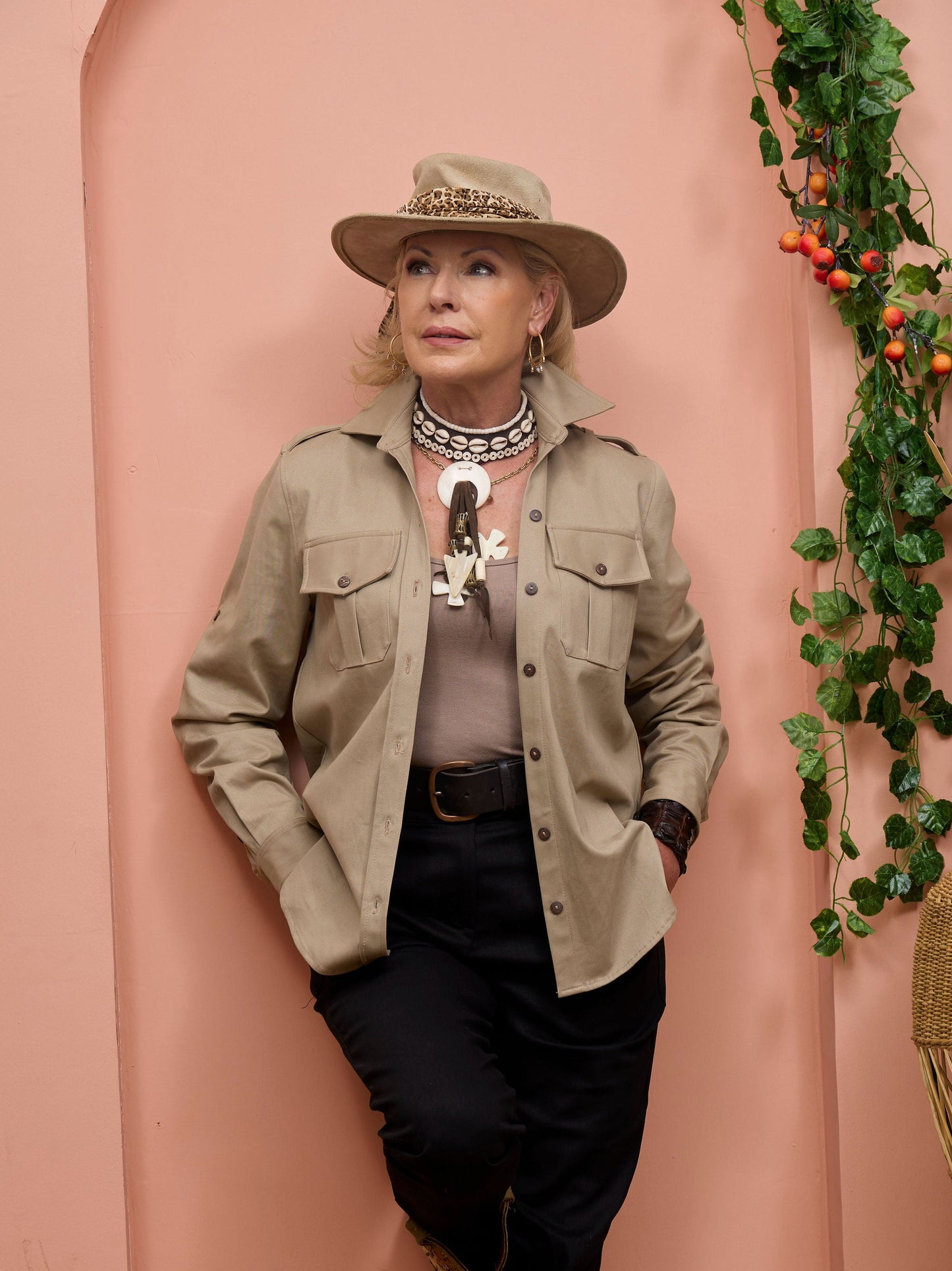 Safari Chui Heavy Shirt - Taupe