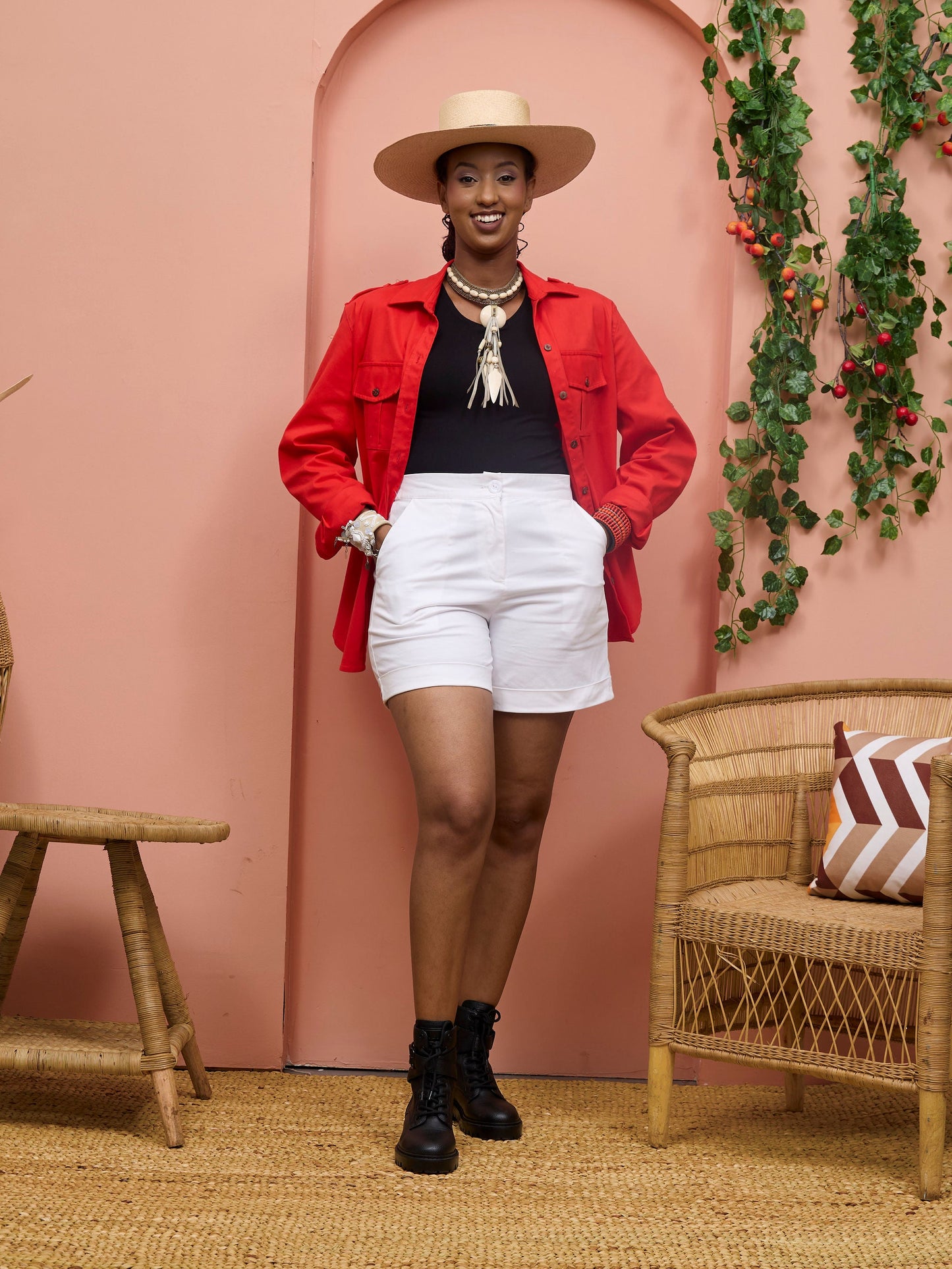Safari Chui Heavy Shirt - Red