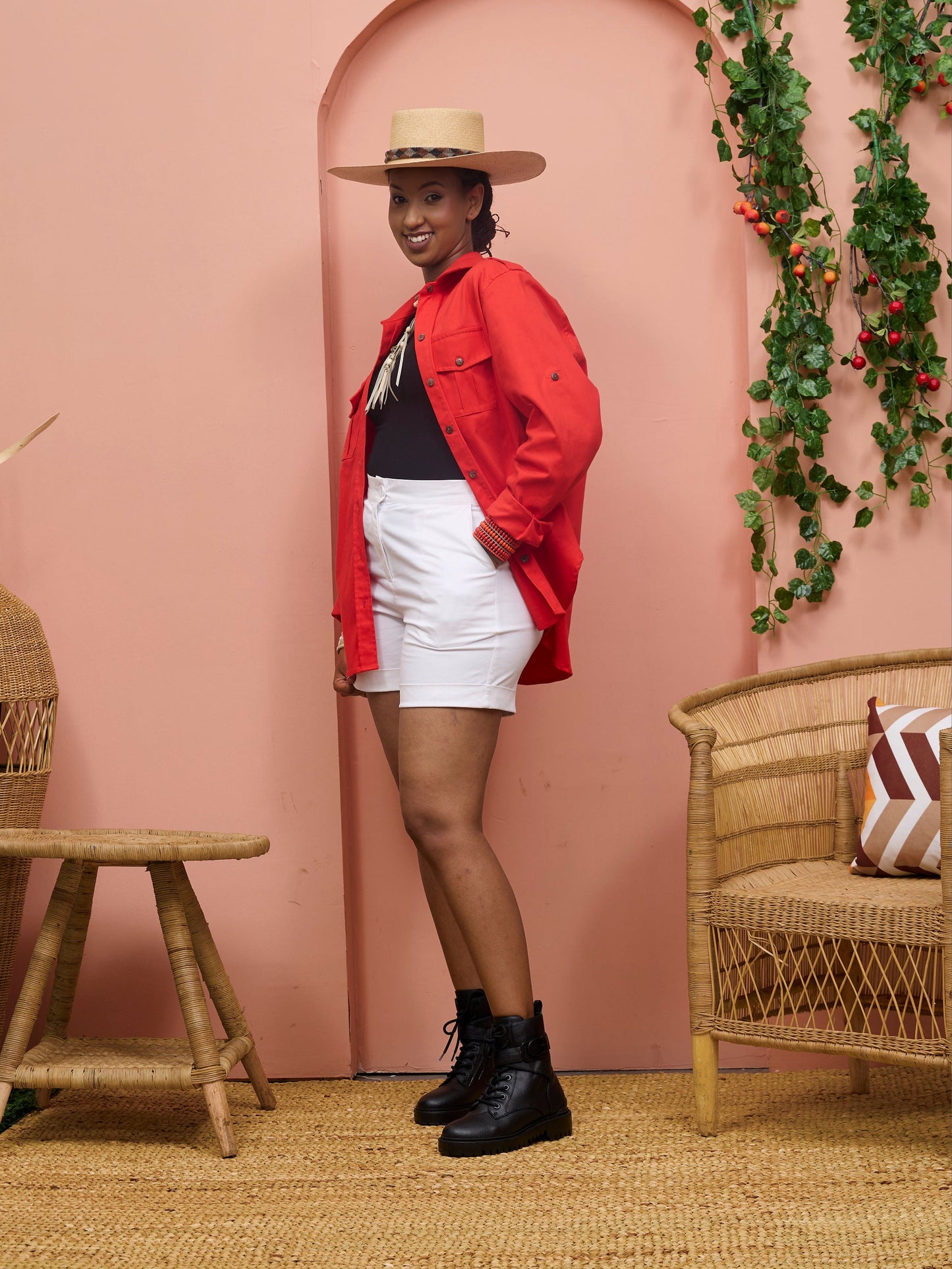 Safari Chui Heavy Shirt - Red