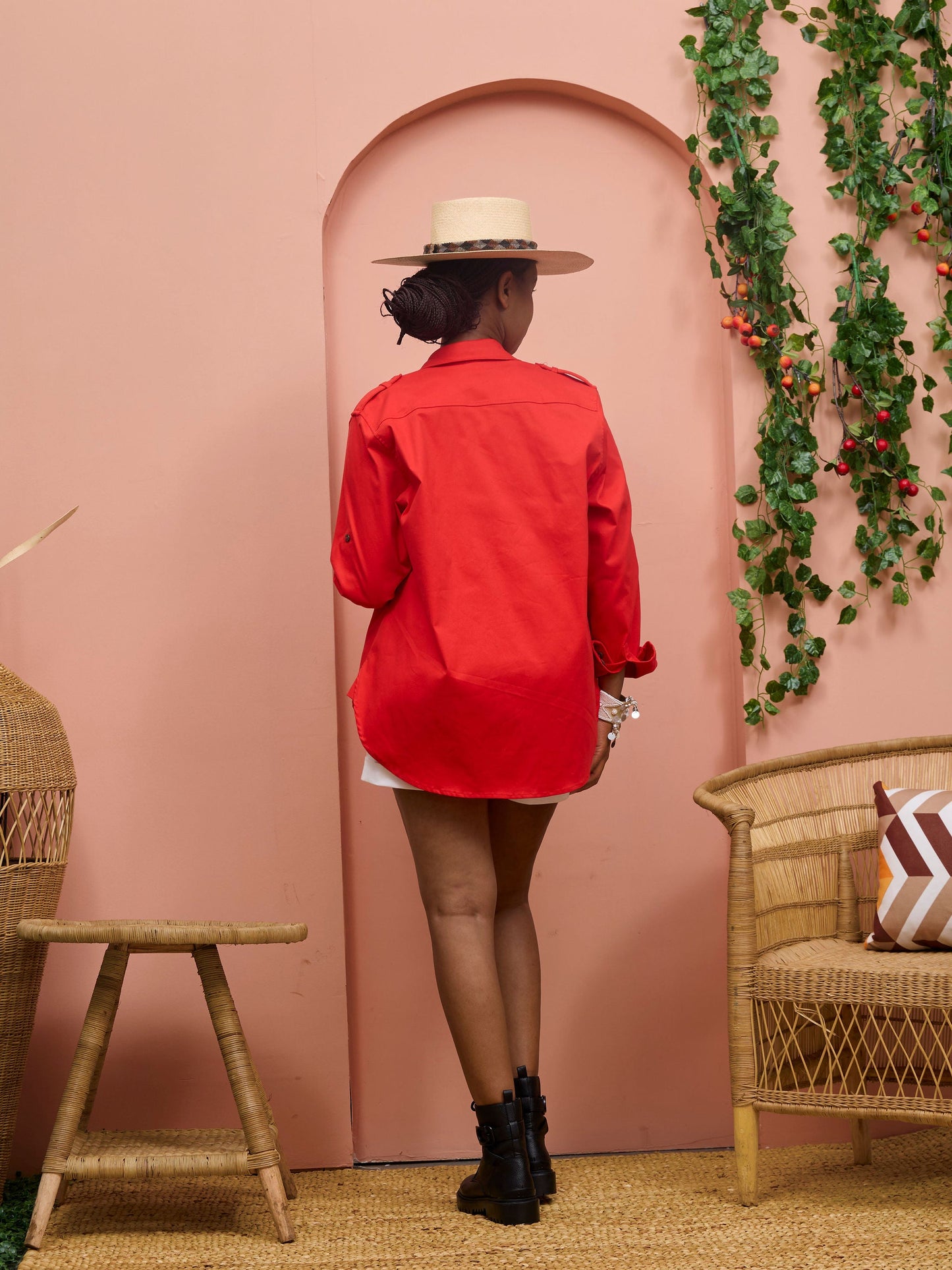 Safari Chui Heavy Shirt - Red