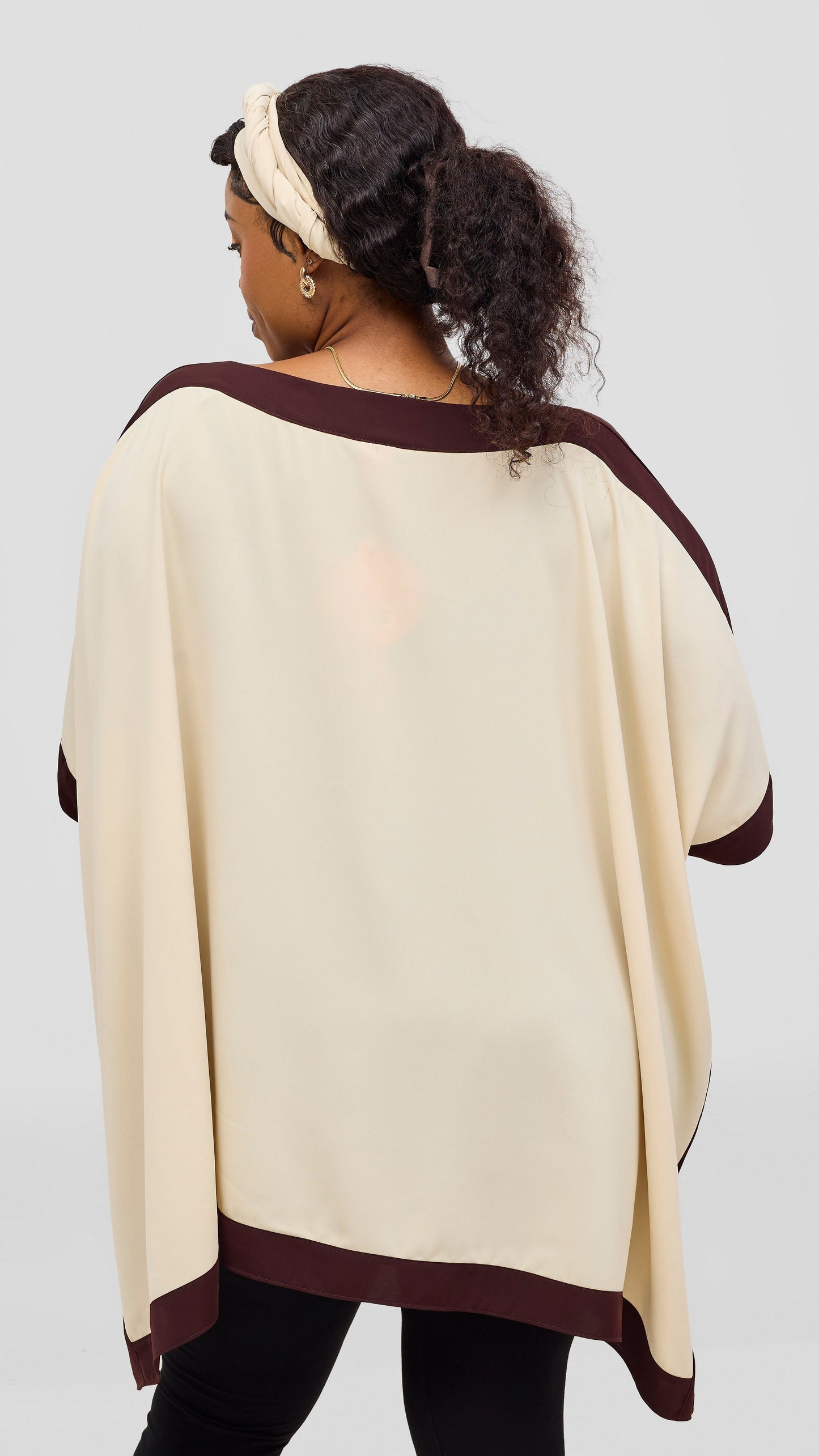 Vivo Liora Kaftan Tunic Top - Cream