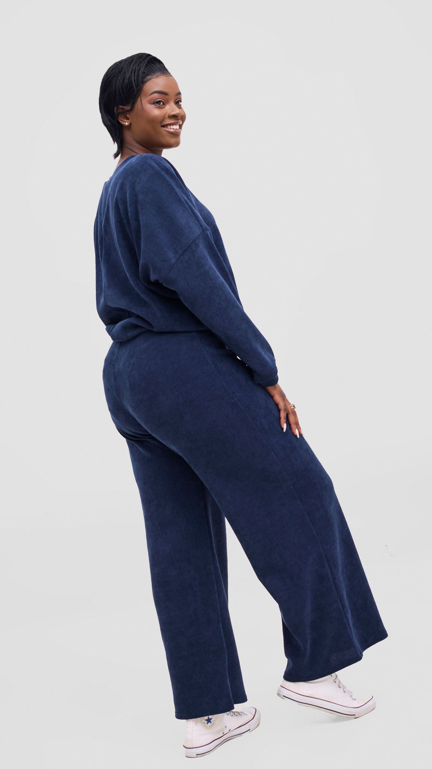 Vivo Selah Straight Leg Pants - Navy