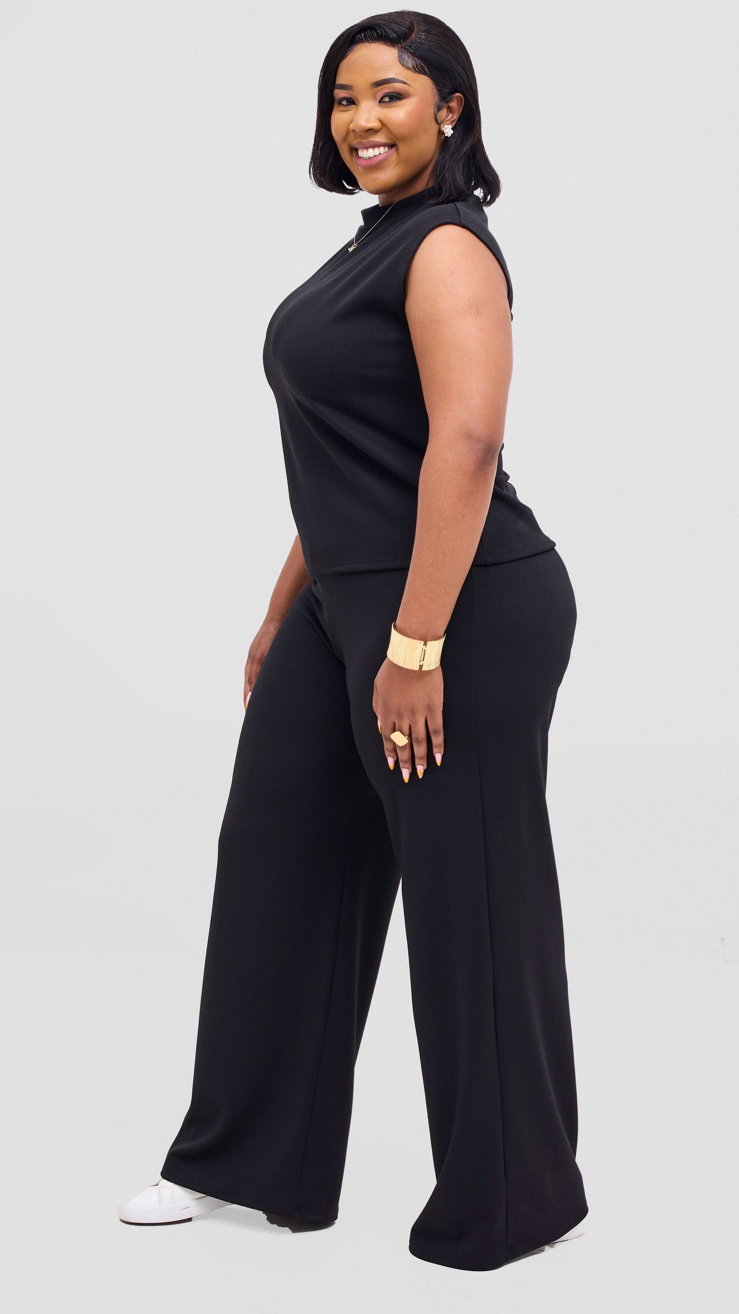 Vivo Selah Pallazo Pants - Black