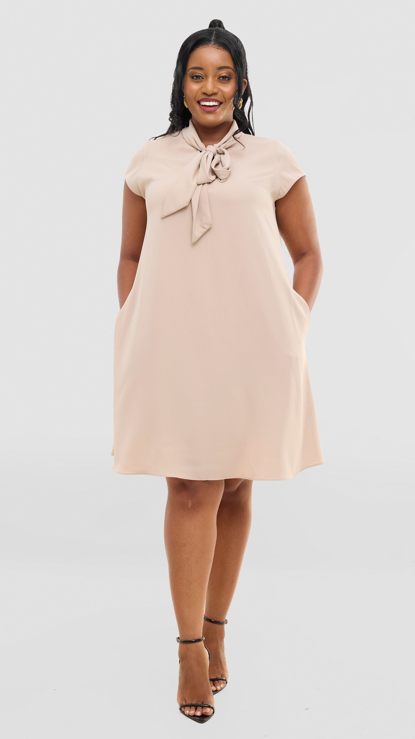 Vivo Niari Tent Dress - Beige