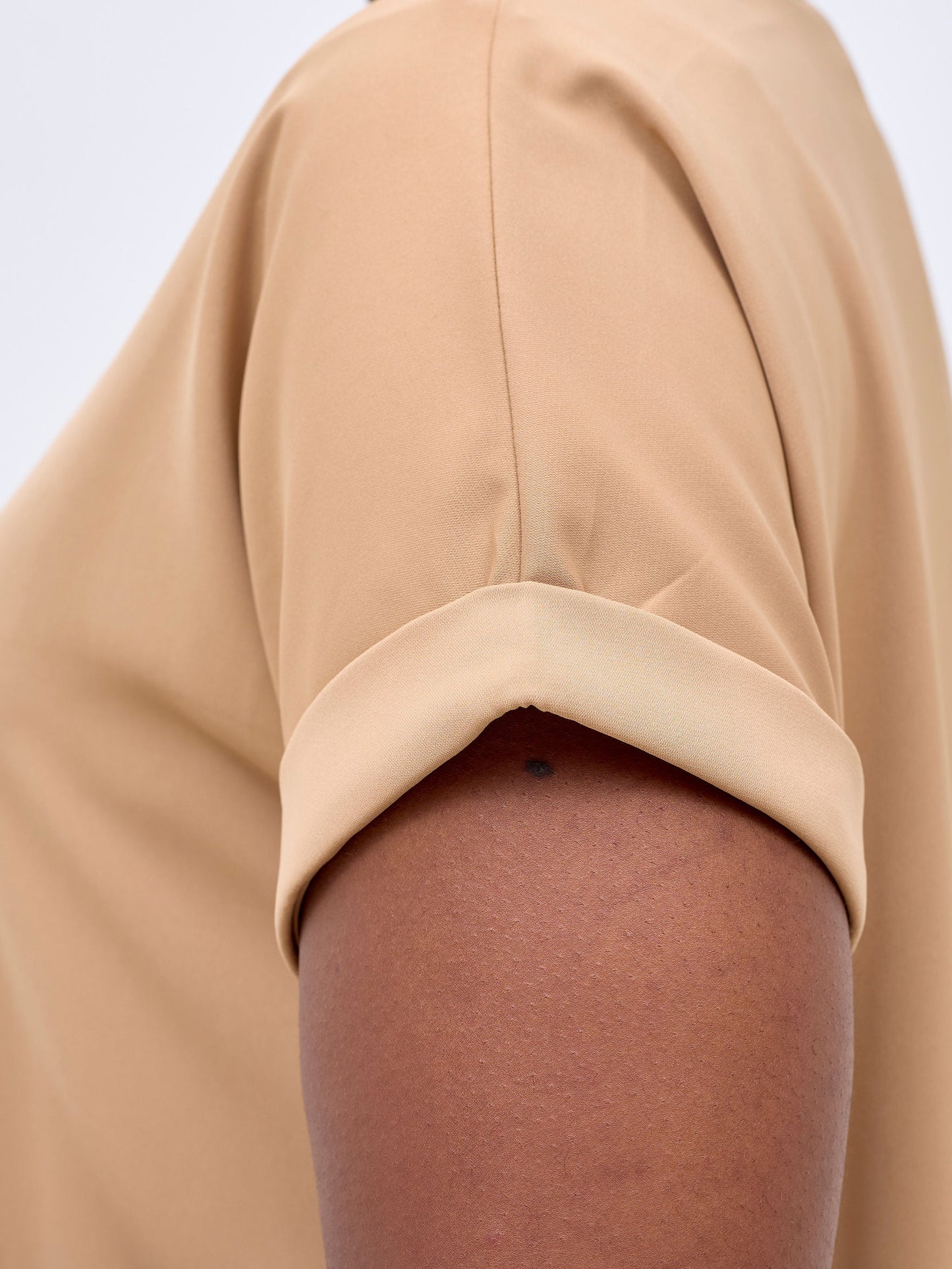 Vivo Pesi Drop Shoulder Tent Dress - Light Tan