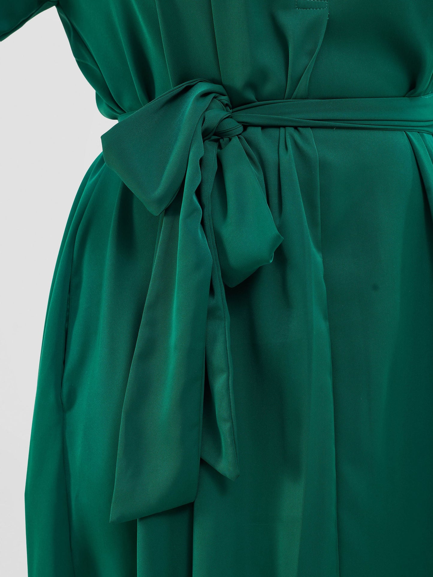 Vivo Yumi High Low Shirt Dress - Green