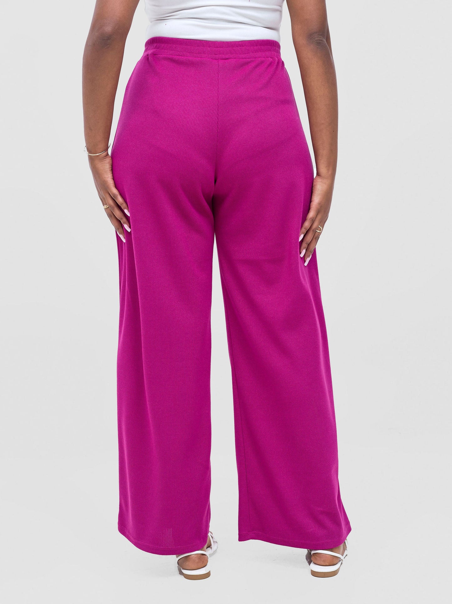 Vivo Rema Straight Leg Pants - Fushcia