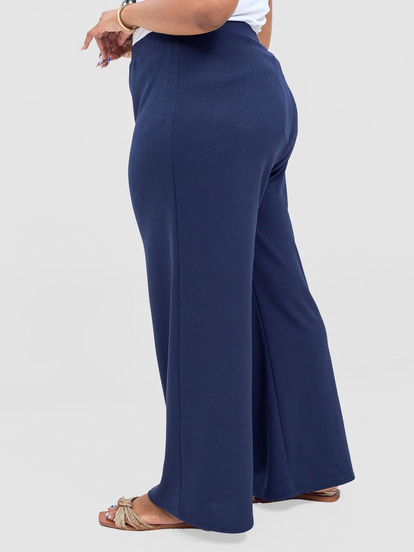 Vivo Rema Straight Leg Pants - Navy