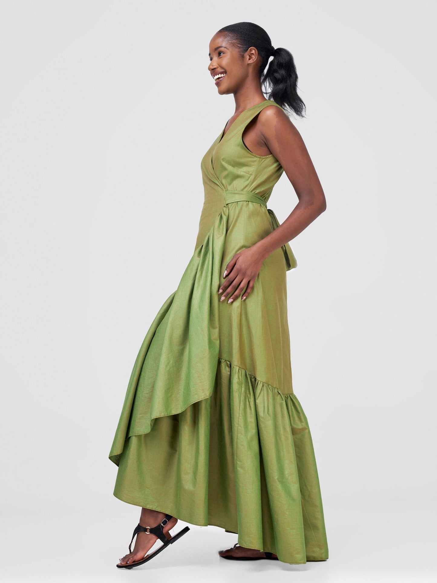 Safari Kikoy Wrap Dress - Parrot