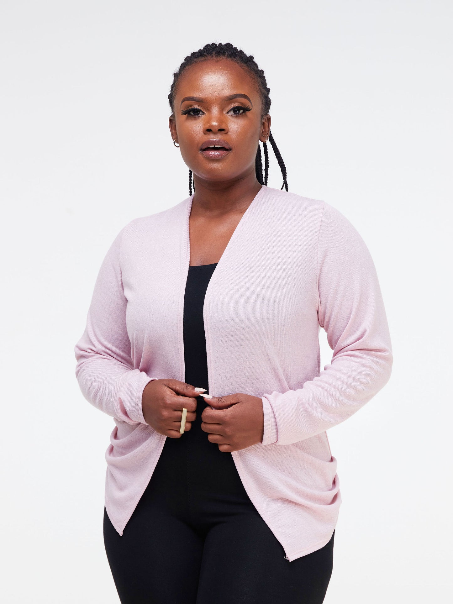 Vivo Short Side Pleat Sweater - Lilac