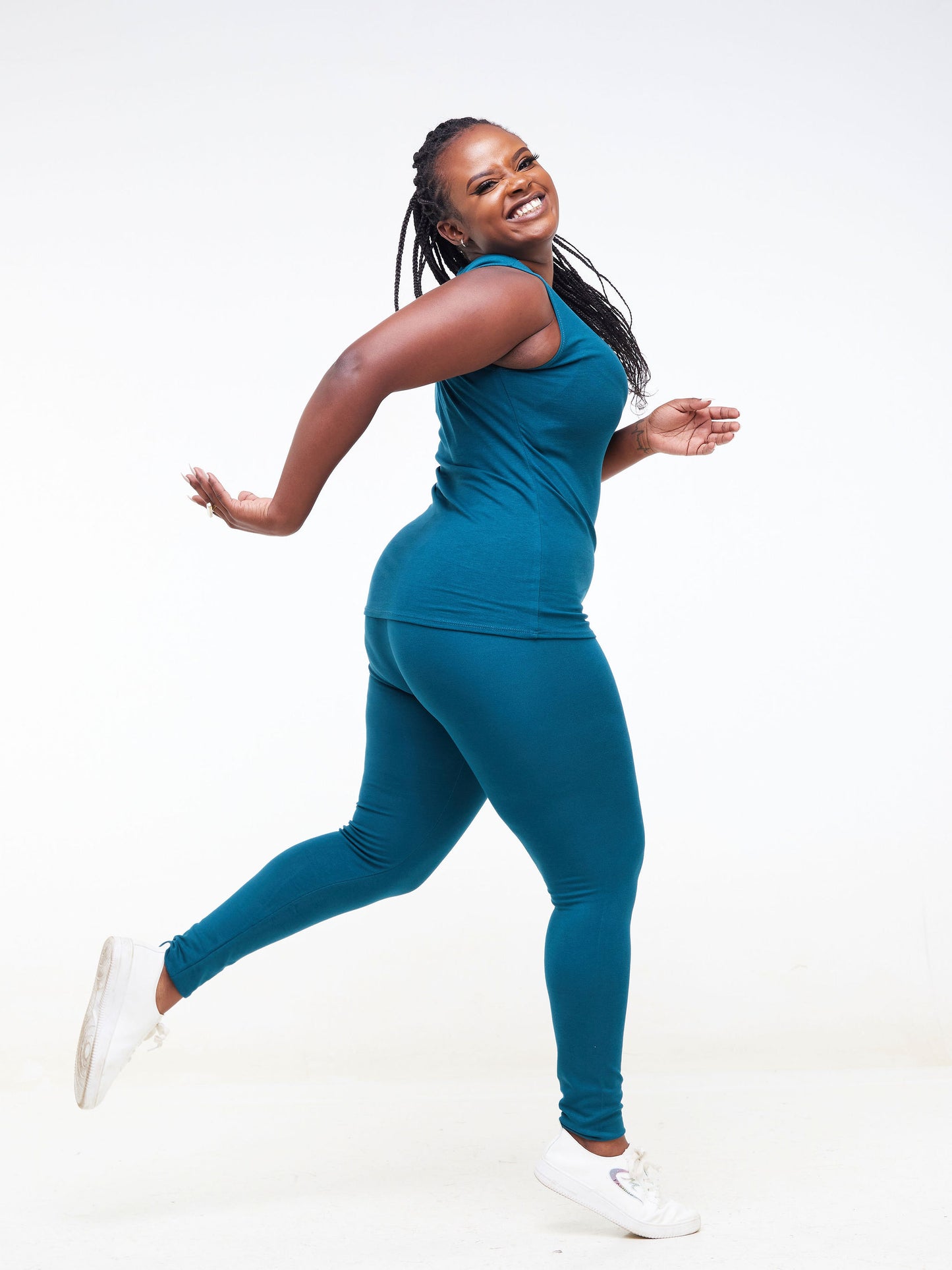 Zoya Basic Val Tank Top - Teal