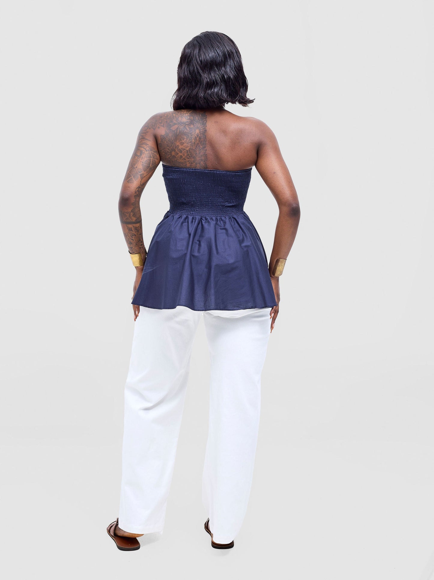 Safari Tiwa Wide Leg Pants - White