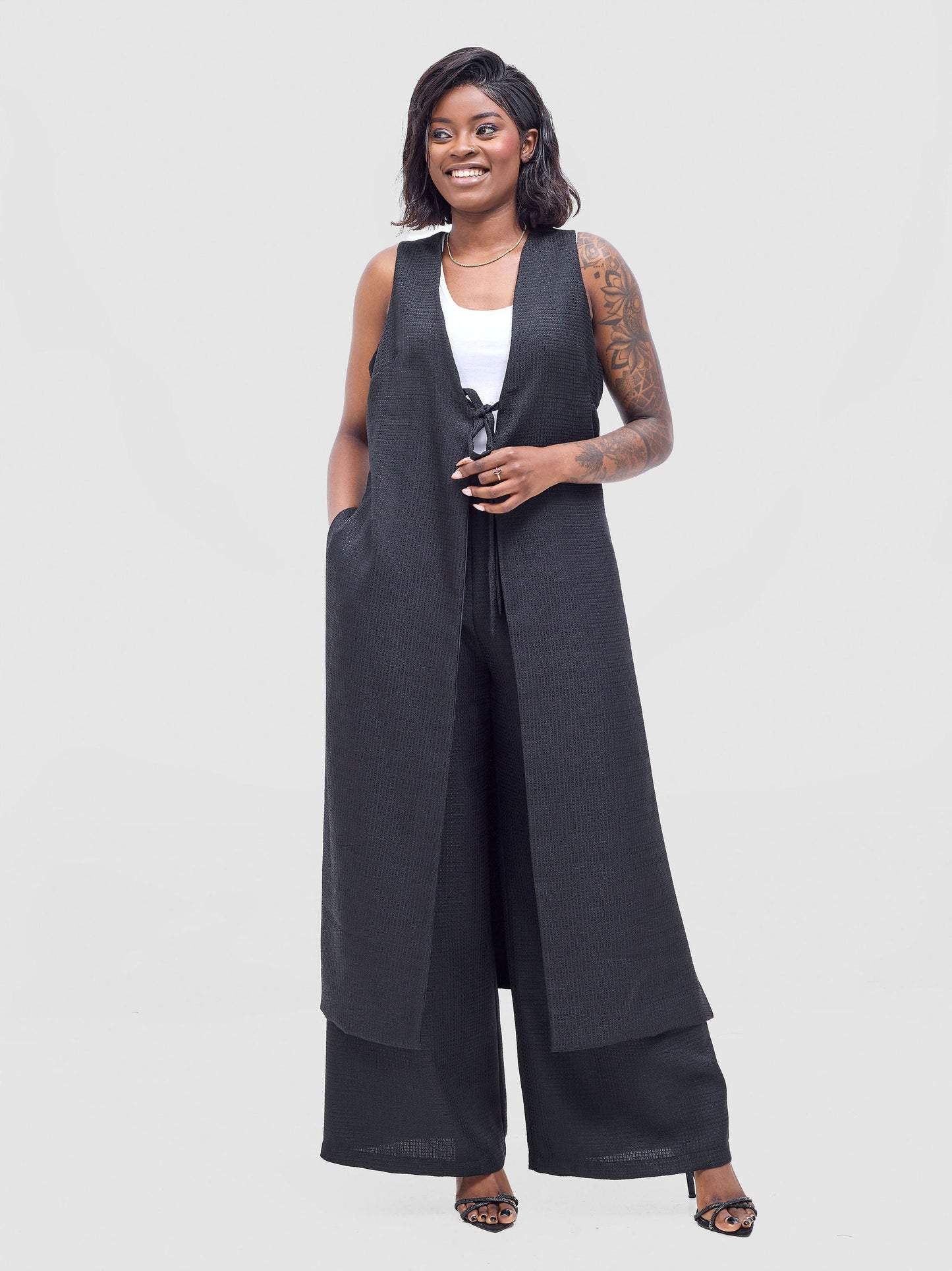 Vivo Analo Wide Leg Pants - Black