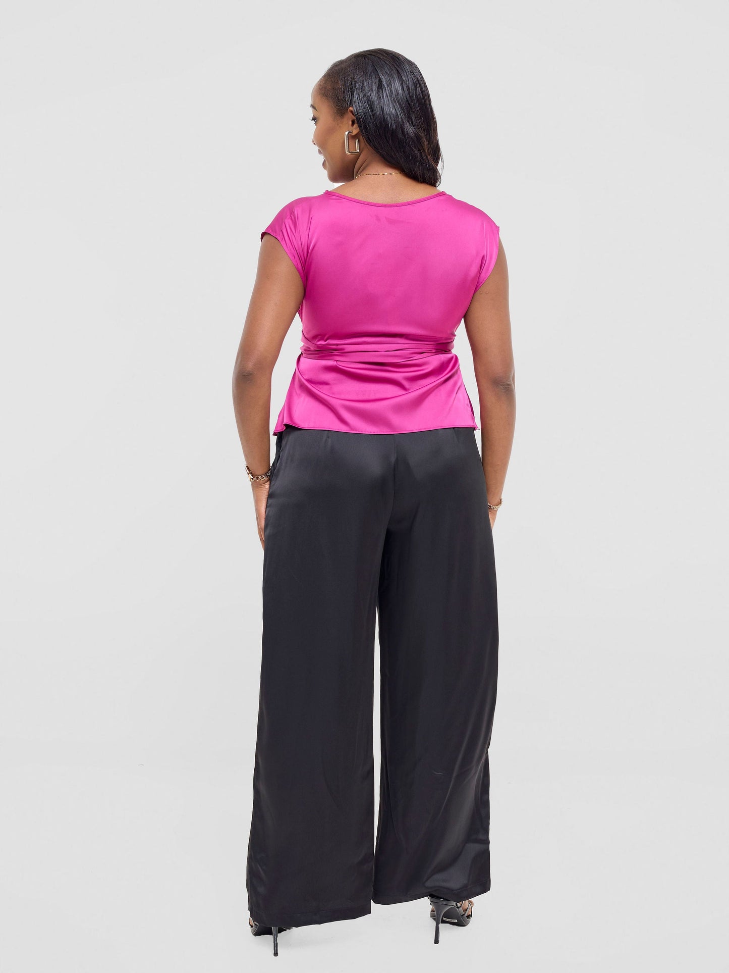 Vivo Yene Front Tie Top - Magenta