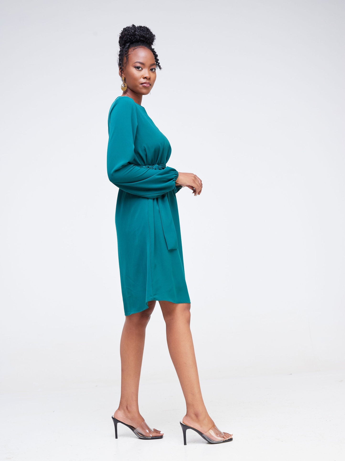 Vivo Zawadi Shift Dress - Teal