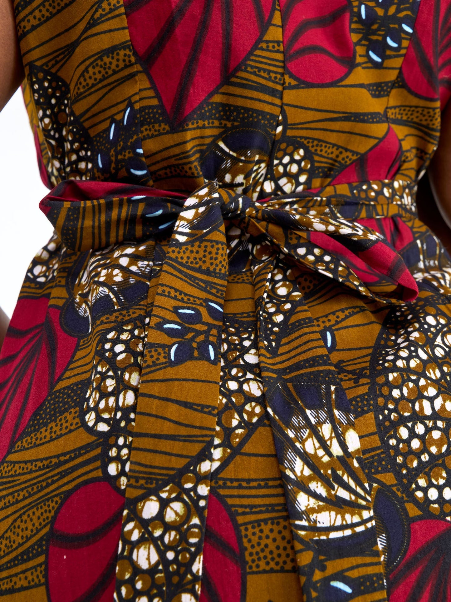 Safari Savannah Kitenge Midi Wrap Dress - Sipo Print
