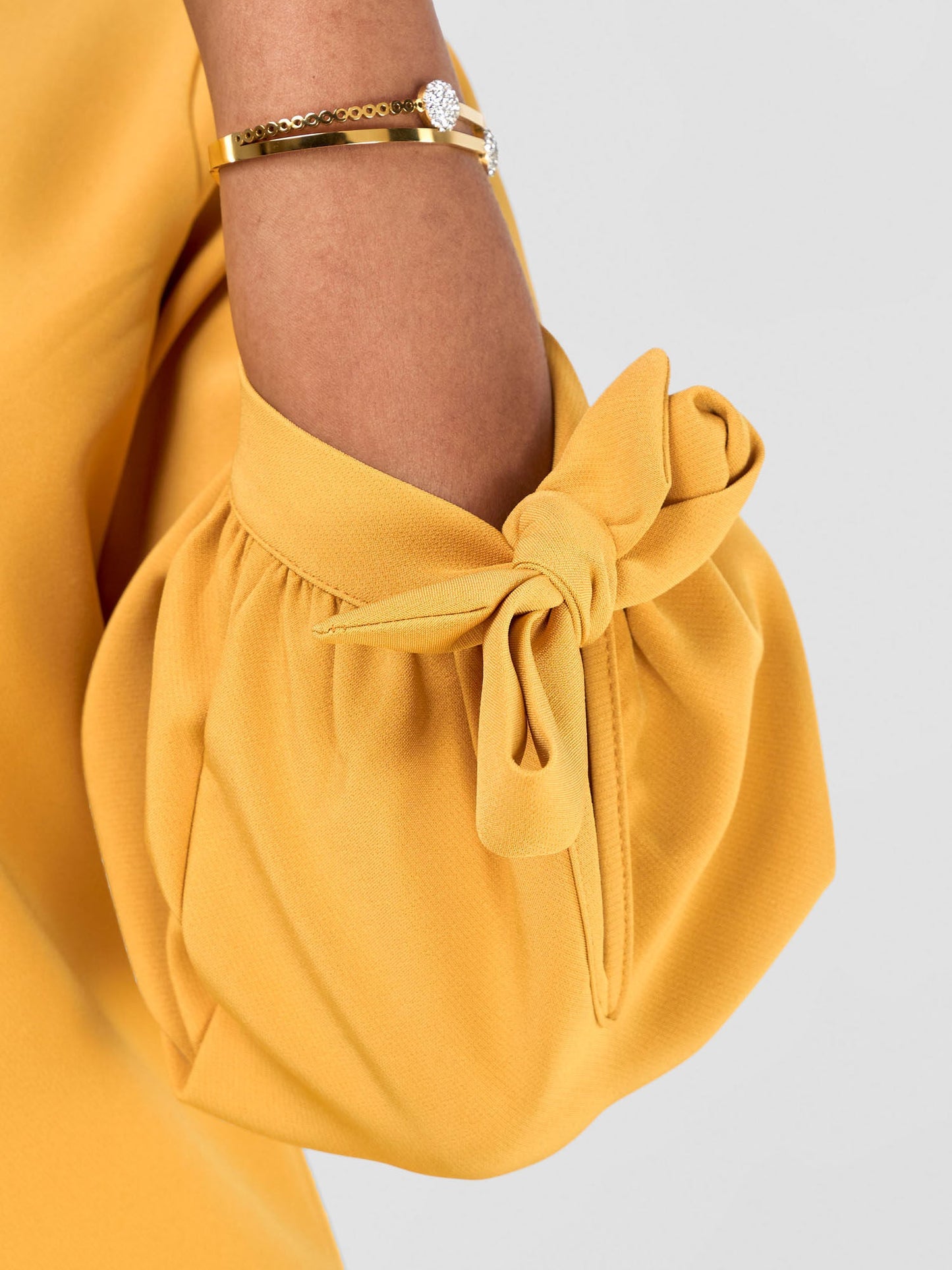 Vivo Paji 3/4 Sleeve Shift Dress (Tall) - Mustard