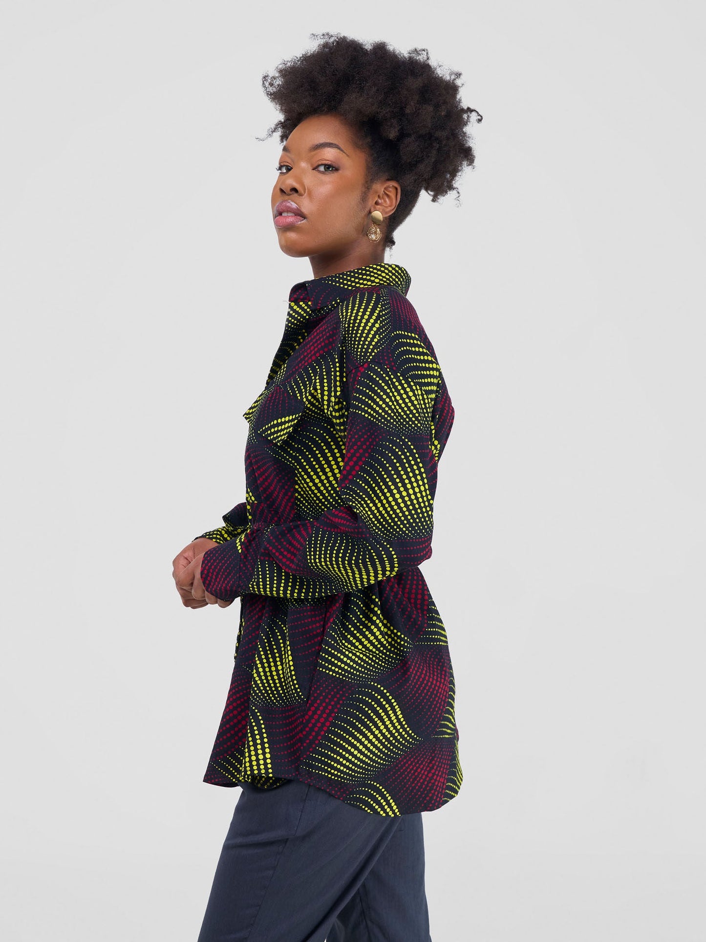 Safari Savannah Kitenge Shacket - Shama Print