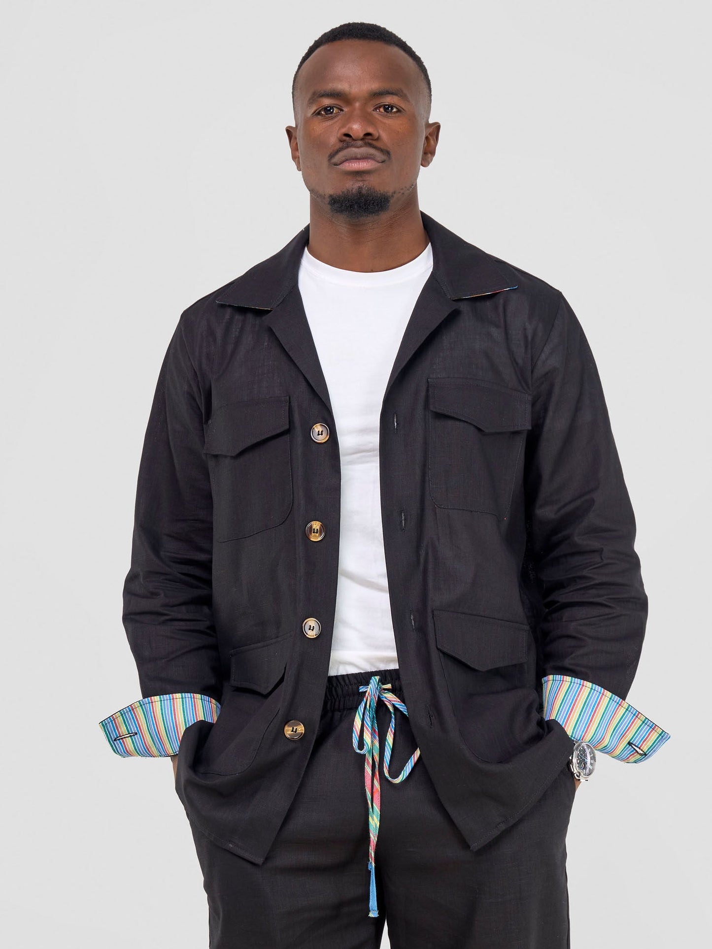 Safari Savannah Men's Jacket - Black