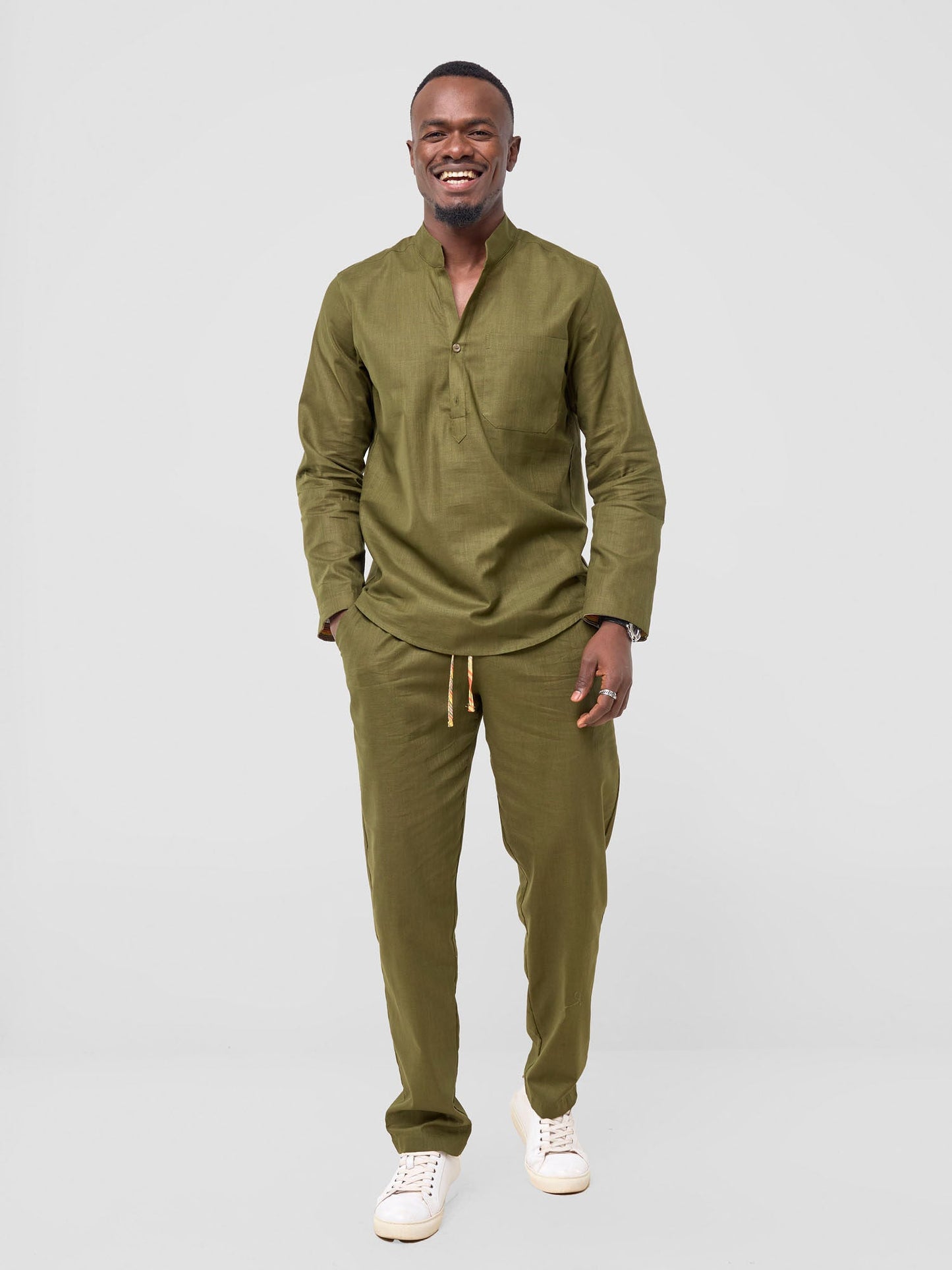 Safari Savannah Men's Half Placket Shirt - Hunters