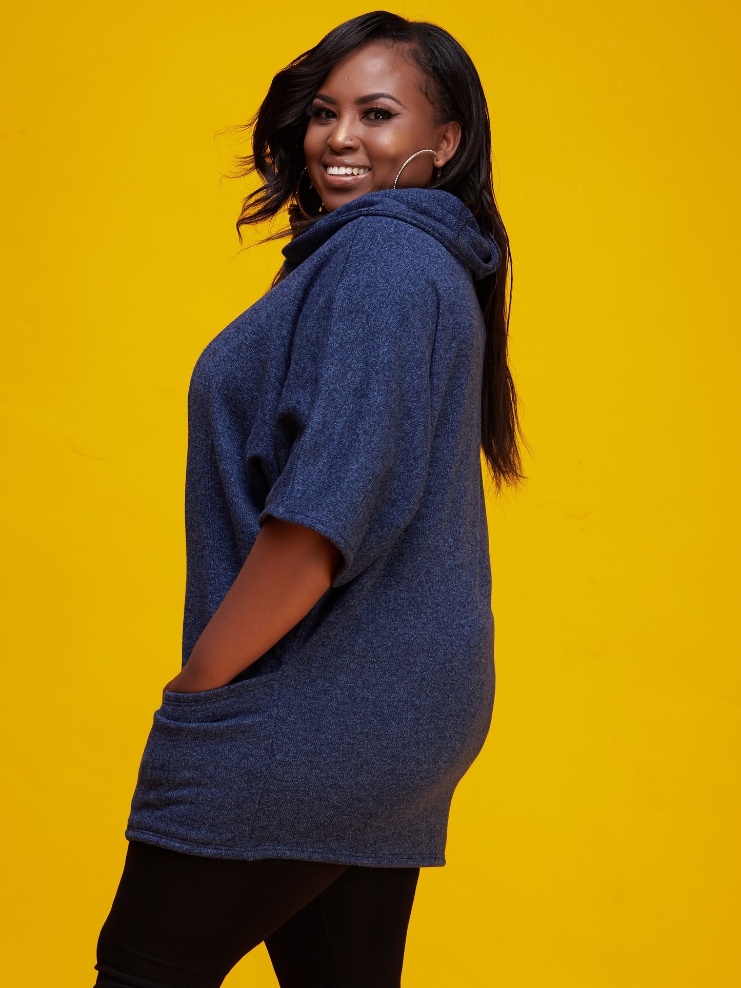 Vivo J.O Sweater Top - Navy Blue