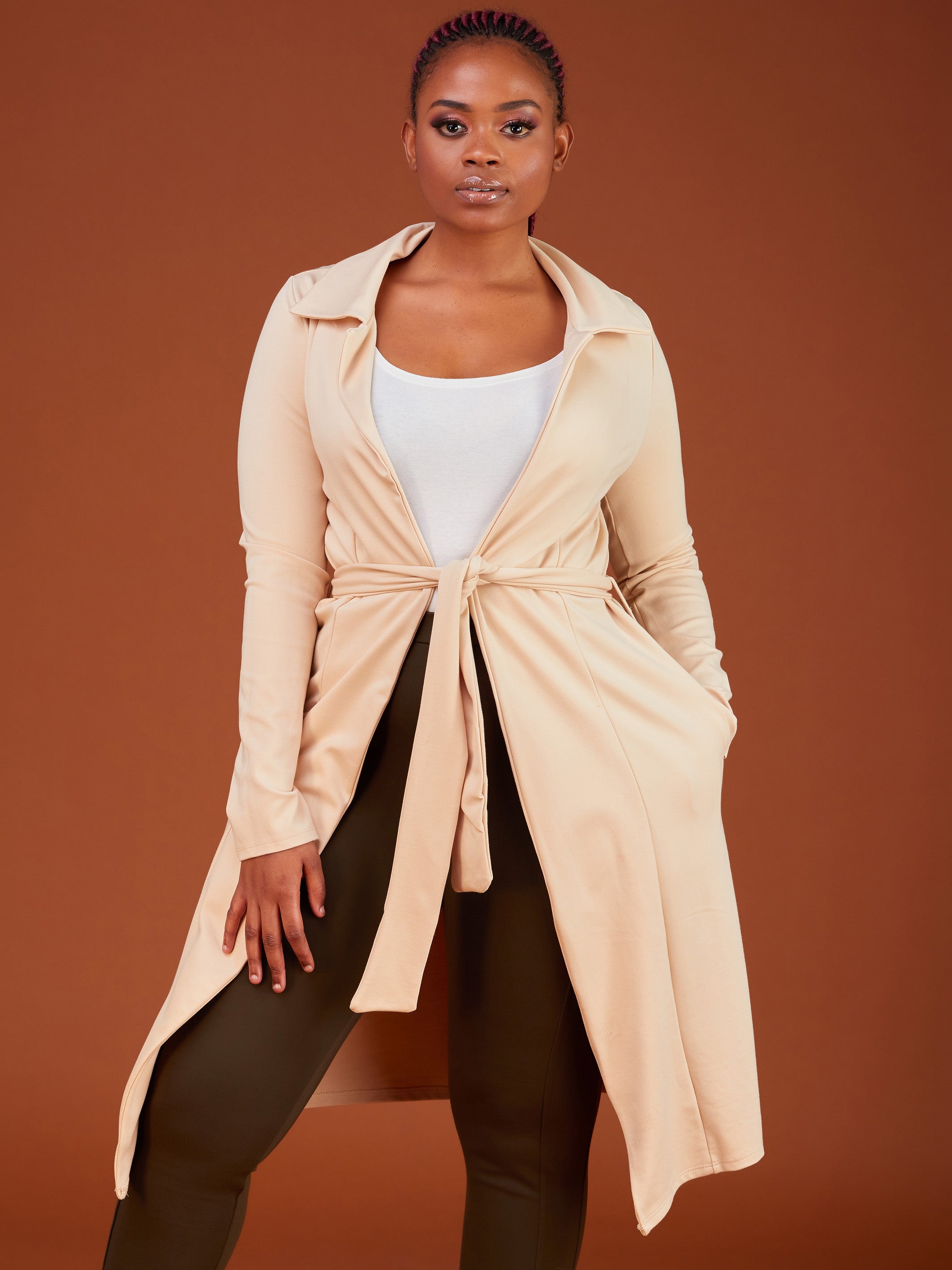 Vivo Basic Trench Coat - Buttermilk