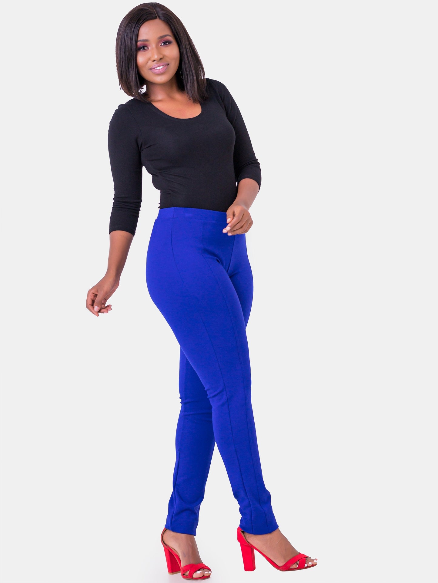 Vivo Panelled Leisure Pants - Royal Blue - Shop Zetu