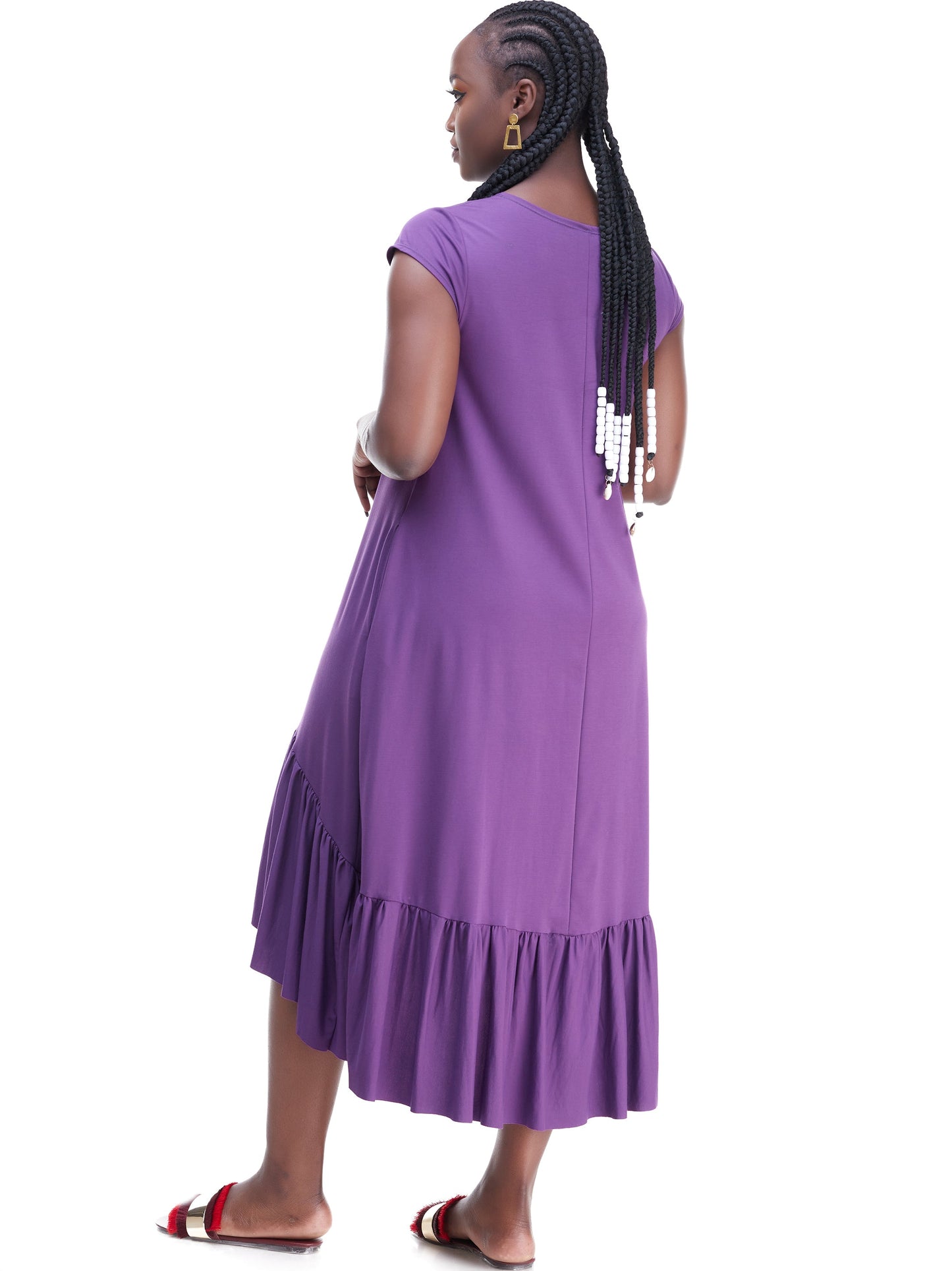 Vivo Lindi High Low Dress - Purple
