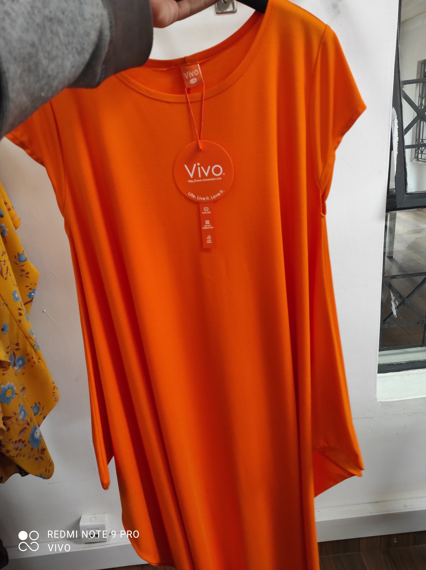 Vivo Zanzi Side Cowl Maxi Dress - Marigold