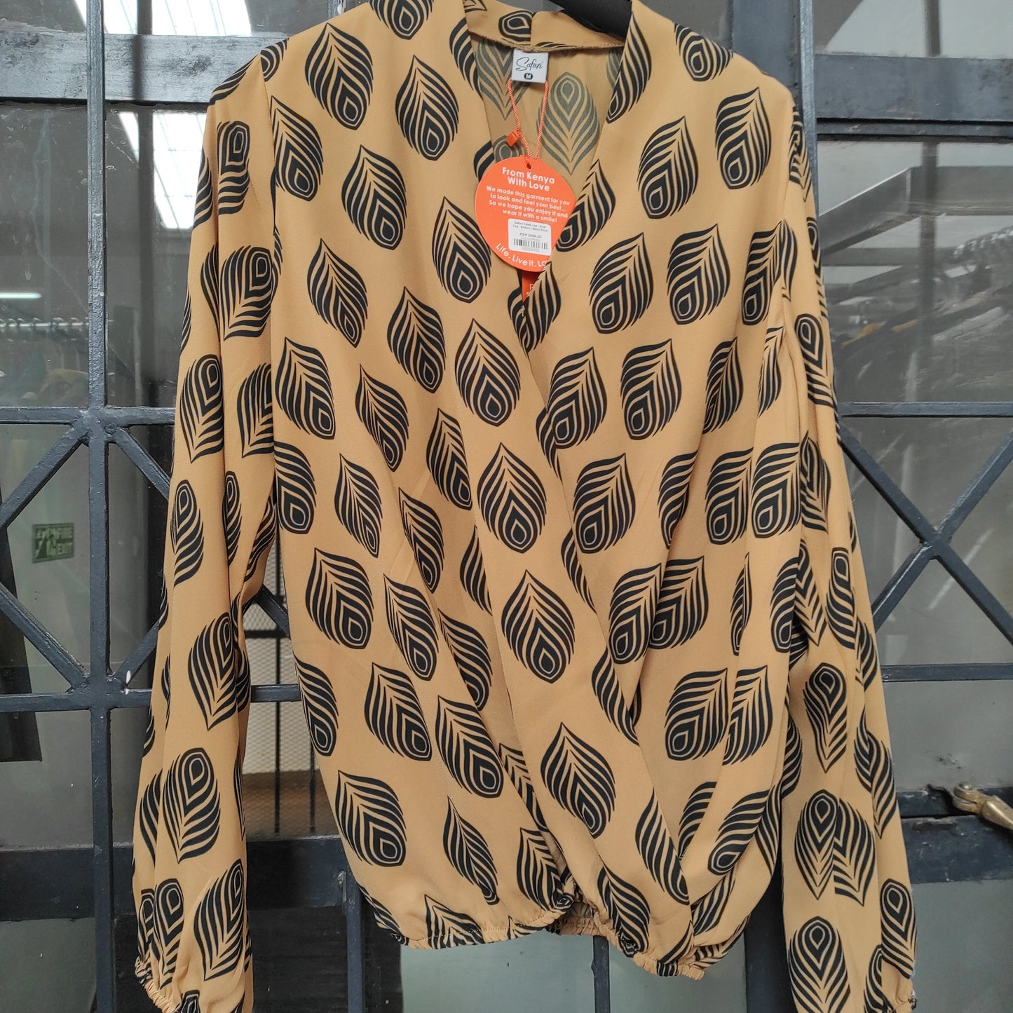 Safari Talek Lap - Over Top - Brown / Black Print