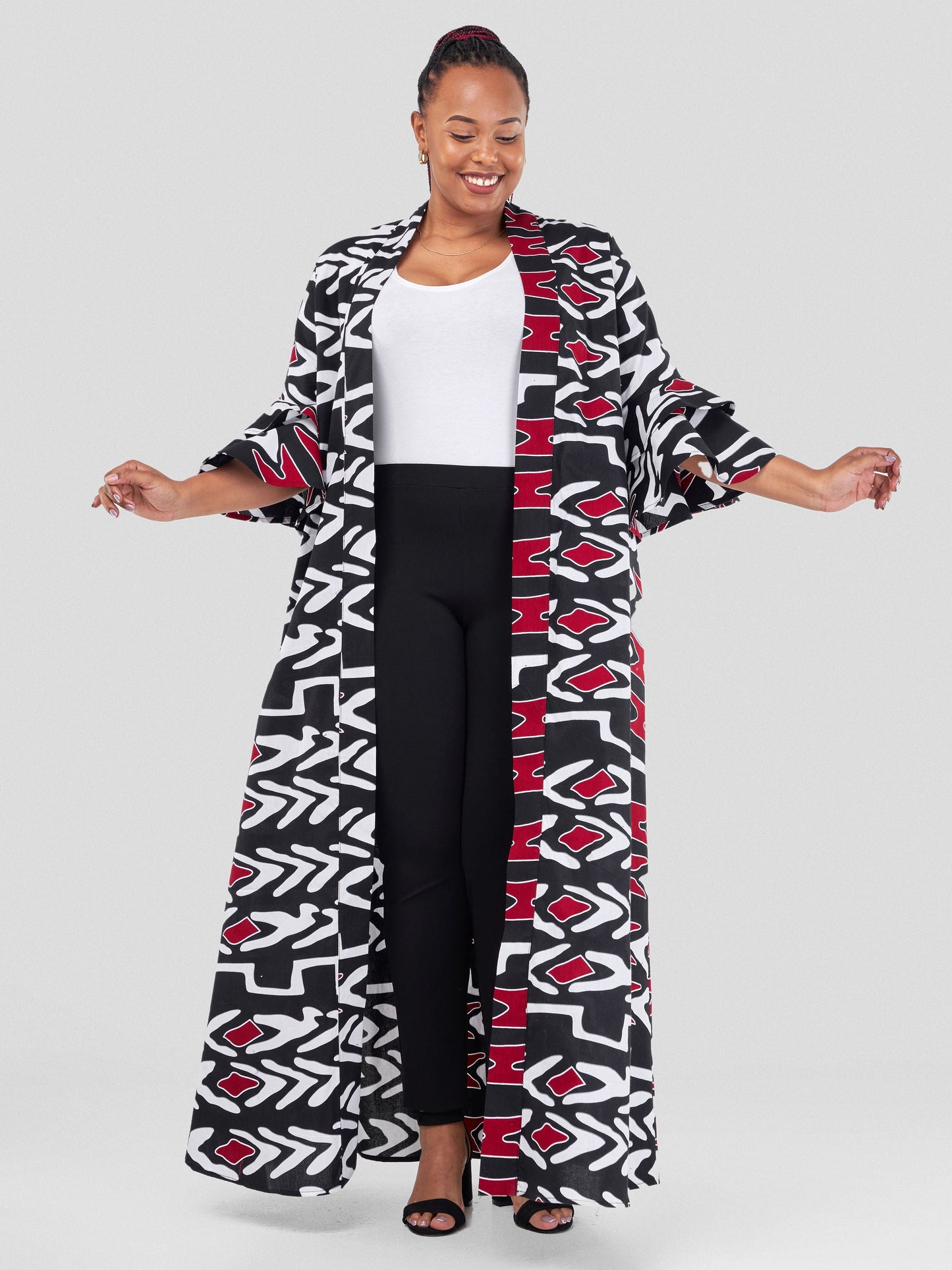 Vivo Naya Flounce Sleeve Kimono - Mshale