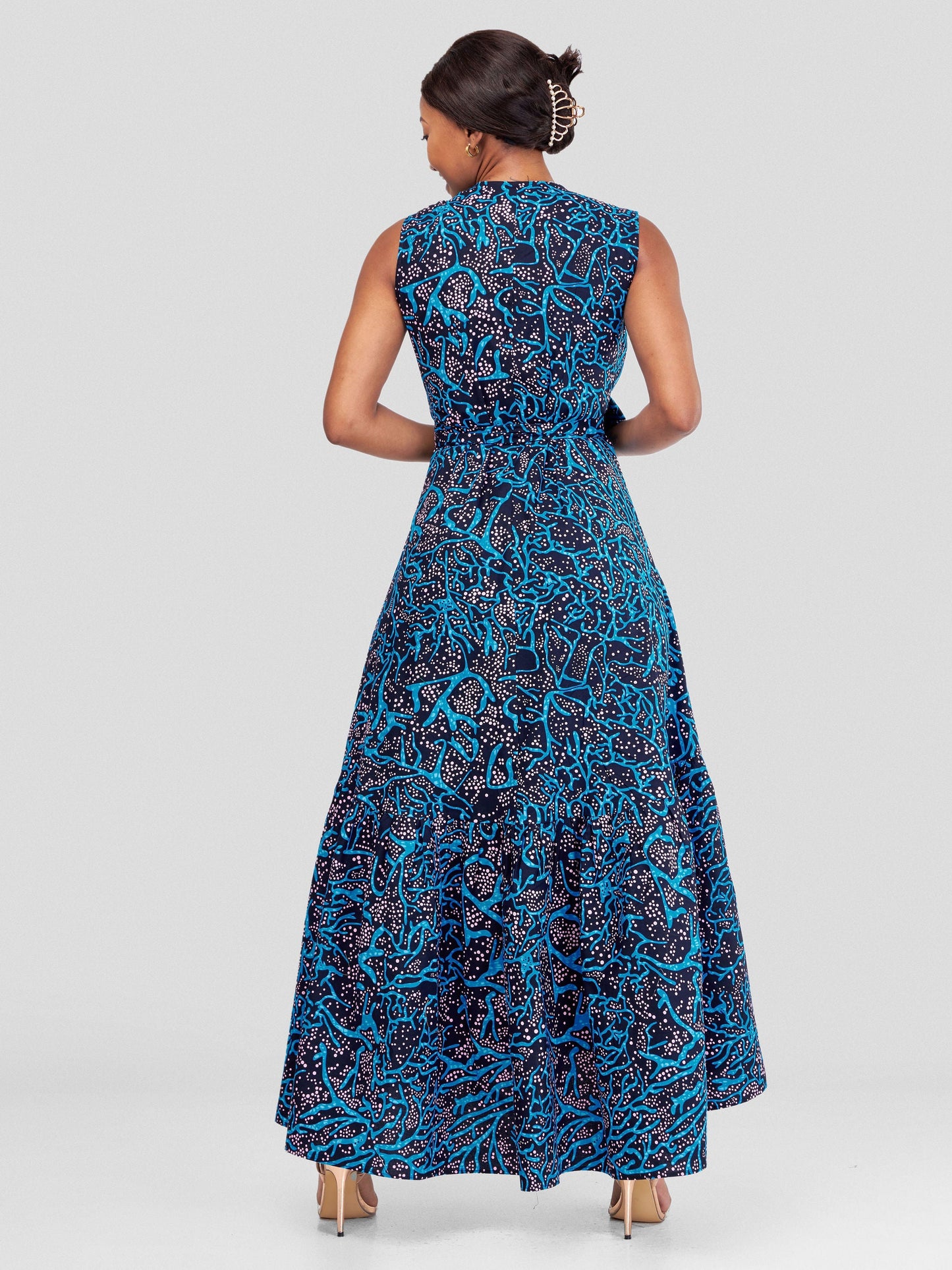 Vivo Naya Sleeveless Wrap Maxi Dress - Mawimbi