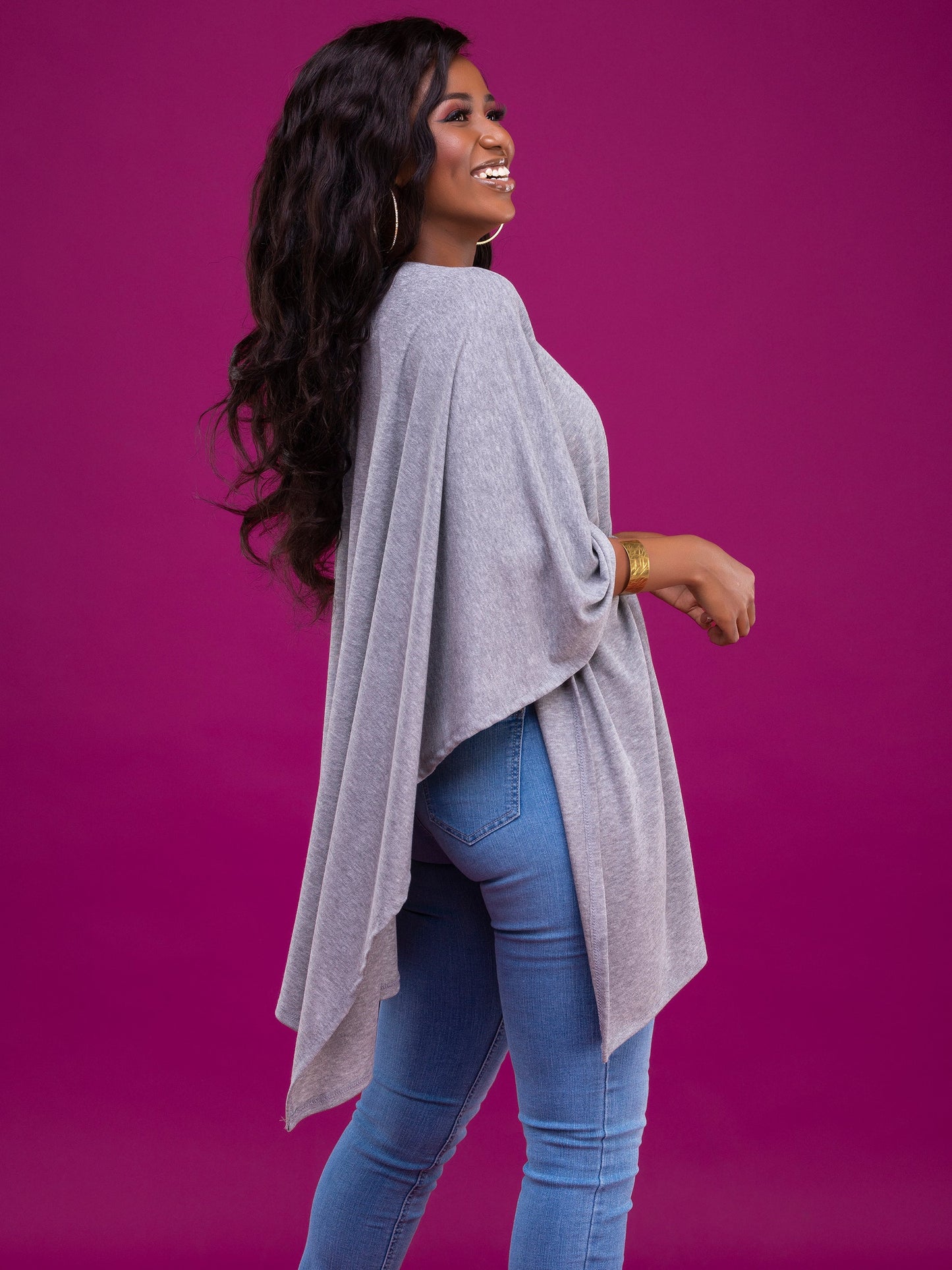 Vivo Rosie Shawl - Light Grey