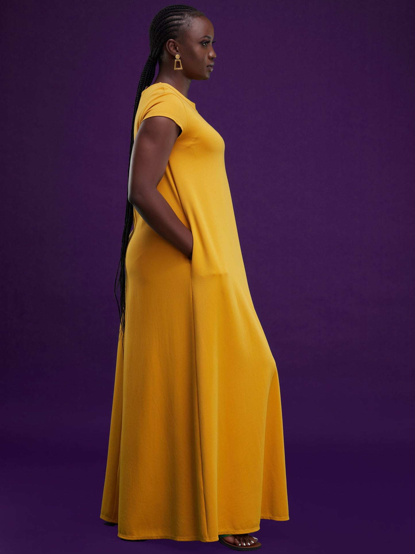 Vivo Sierra Tent Maxi Dress - Mustard