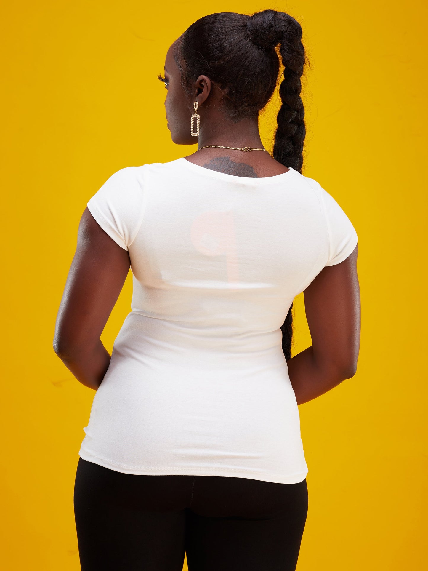 Vivo Basic Val Cap Sleeve Top - Off White