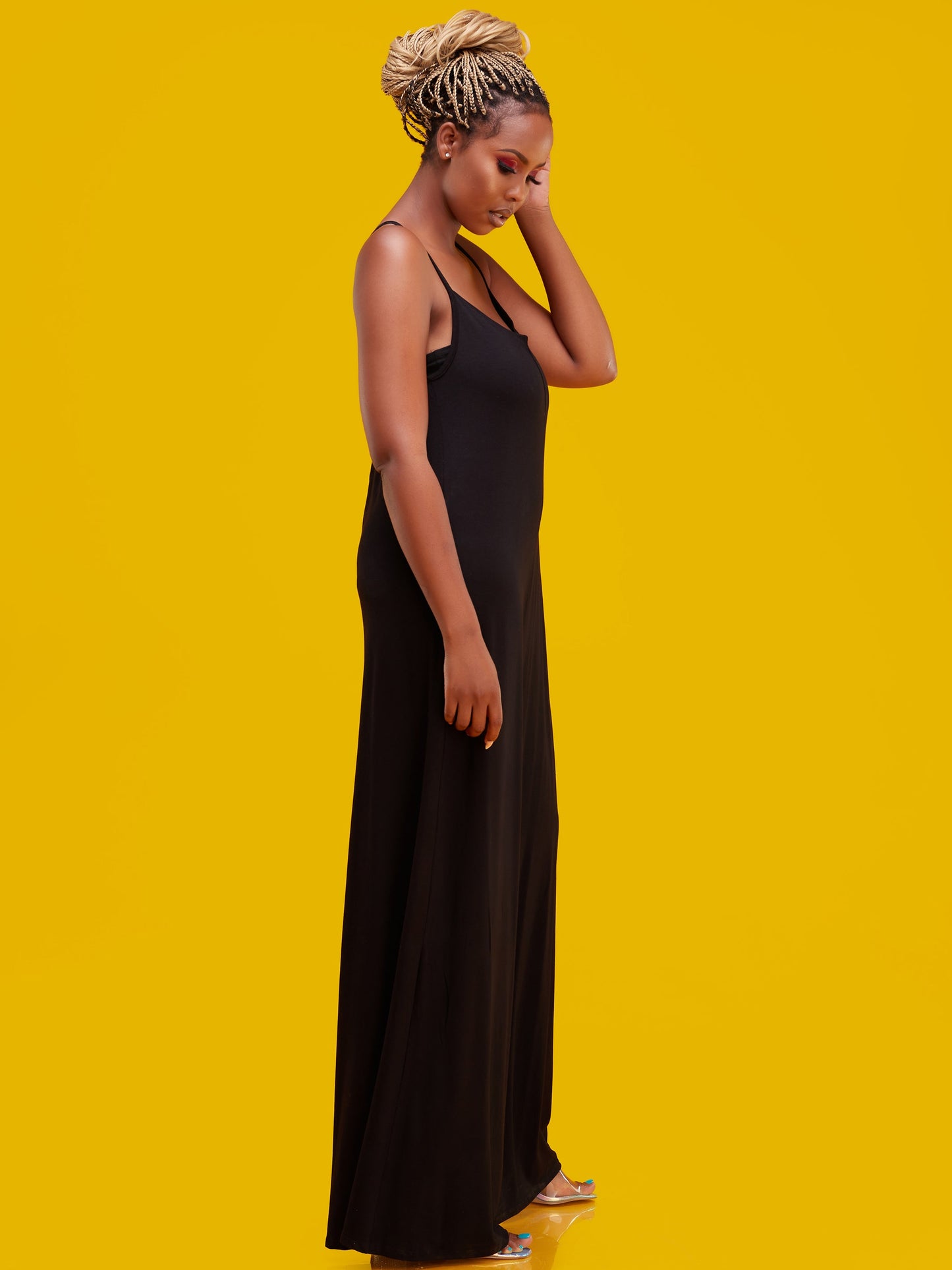 Vivo Jersey Strappy Jumpsuit - Black