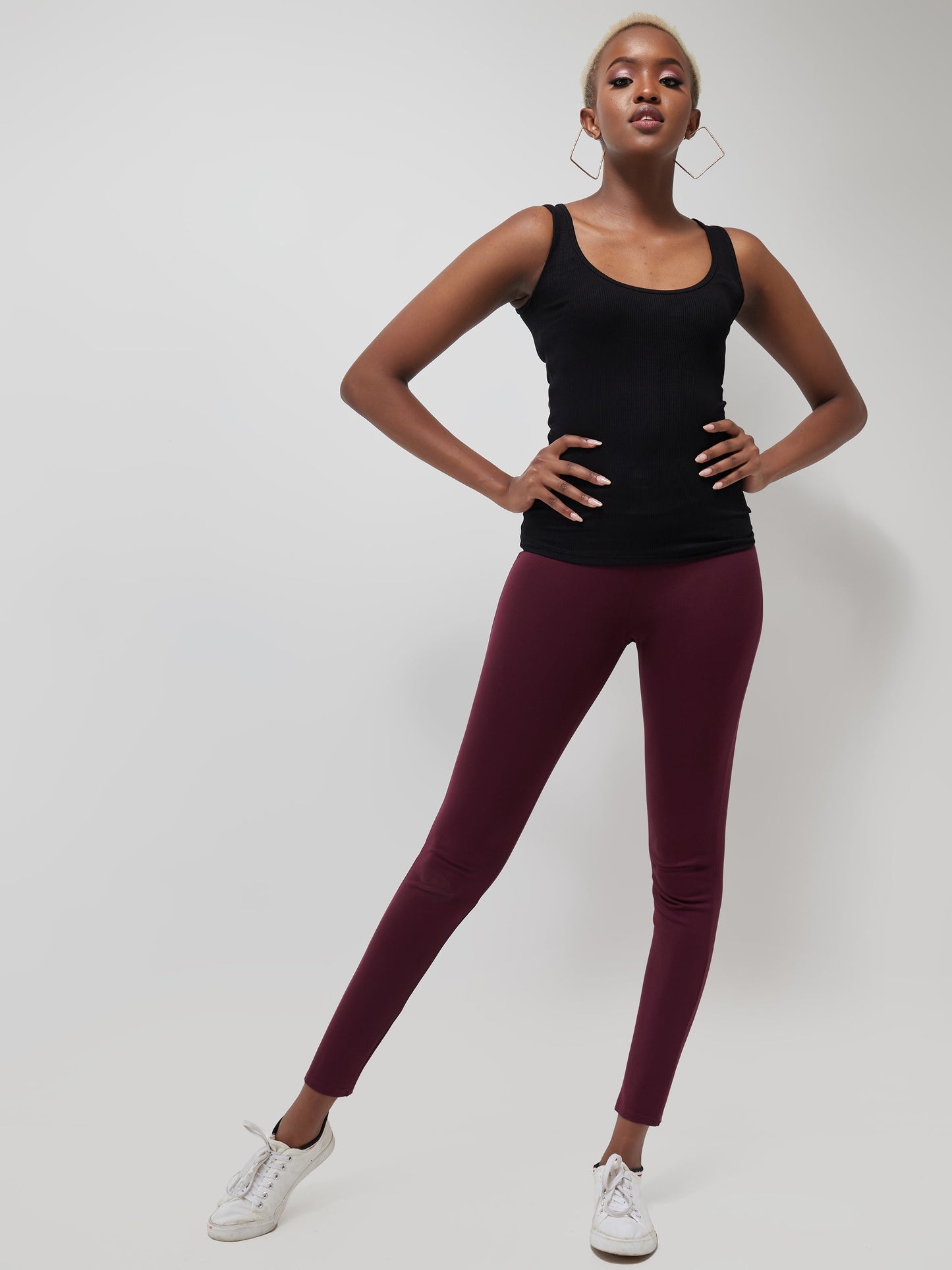 Vivo Basic Leisure Pants - Maroon