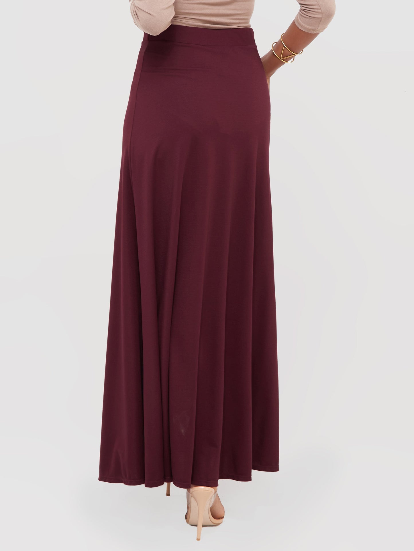 Vivo Ponte Maxi A-Line Skirt - Raspberry