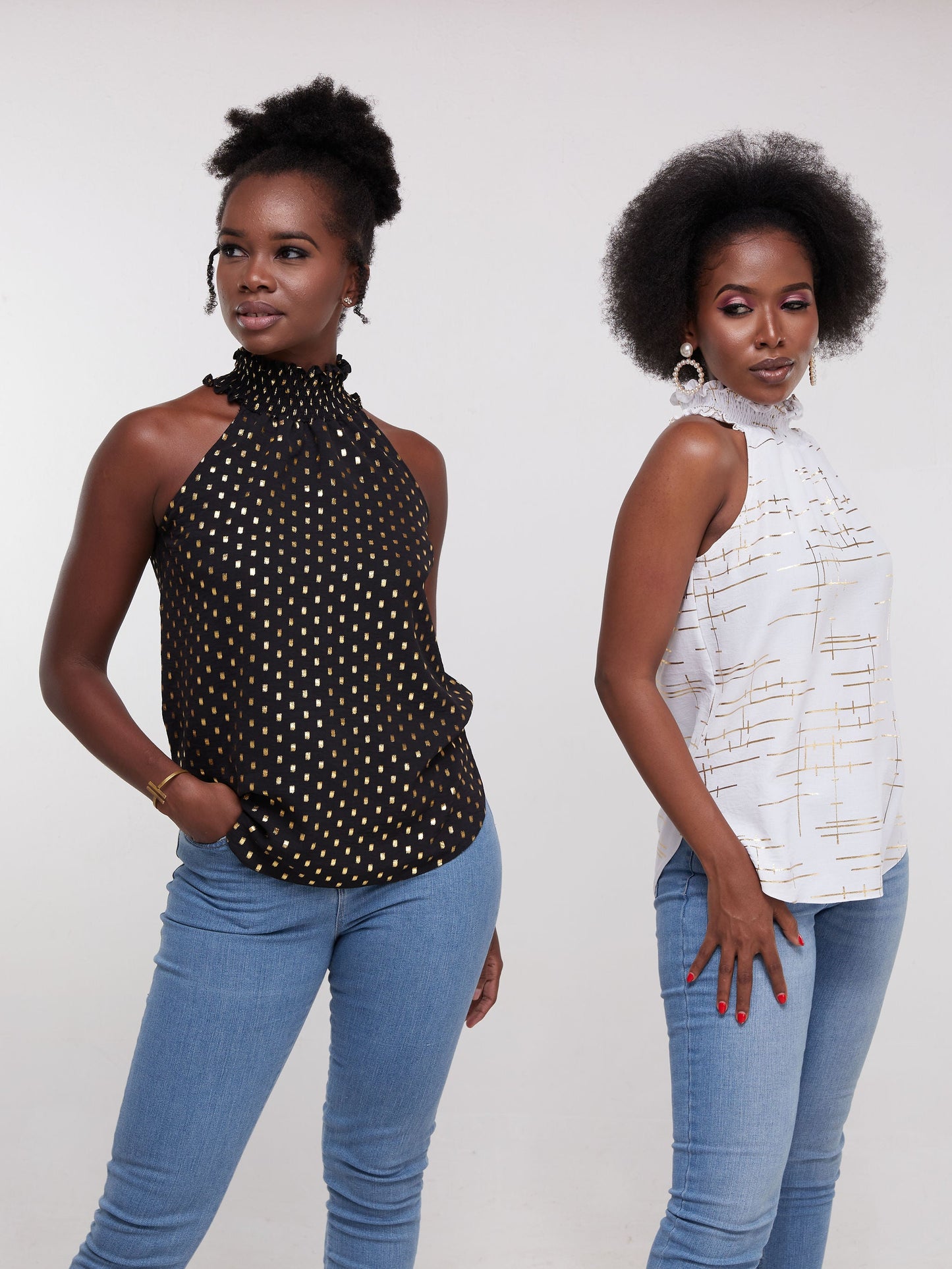 Vivo Hera Halter Neck Top - Black