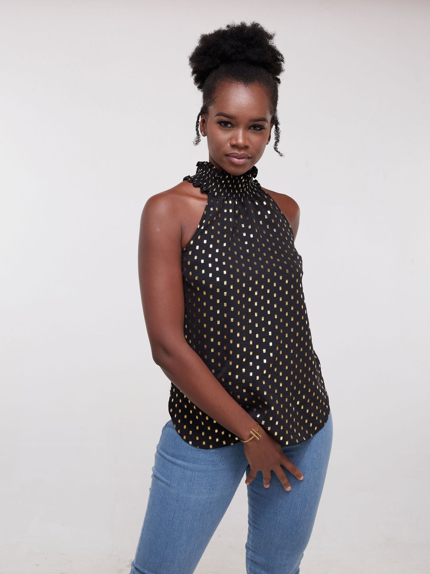 Vivo Hera Halter Neck Top - Black