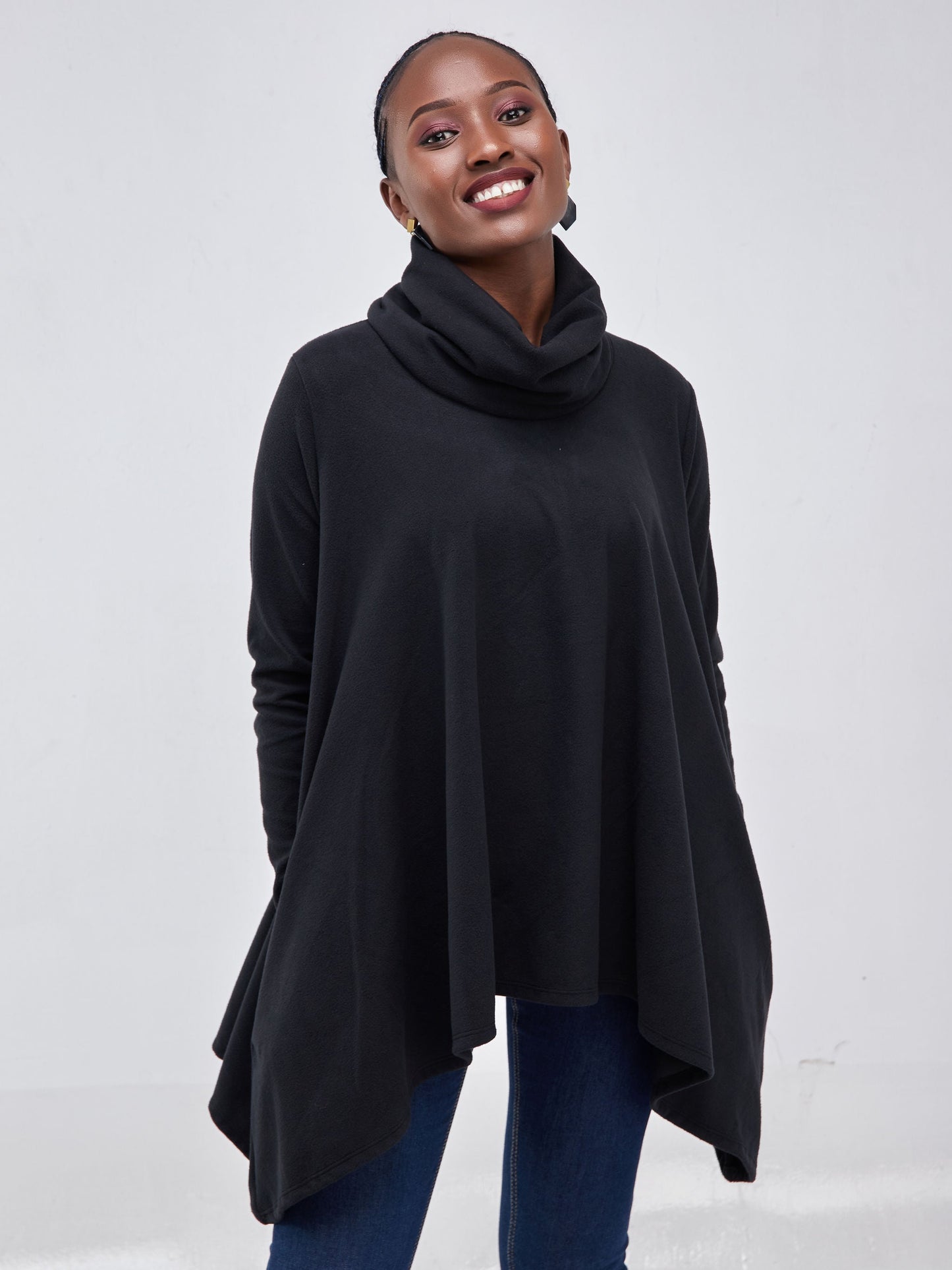 Vivo Neo Imelda Cowl Sweater - Black