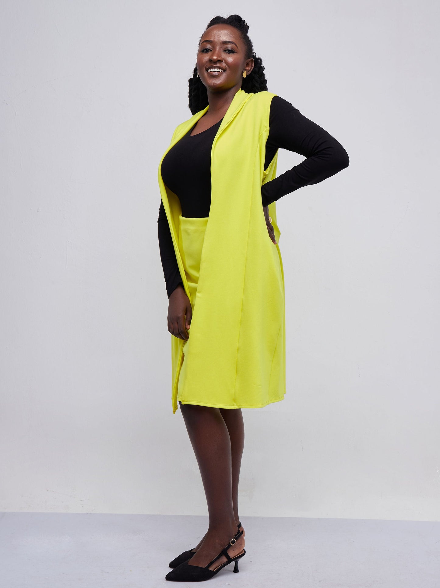 Vivo Waridi Pencil Skirt - Yellow