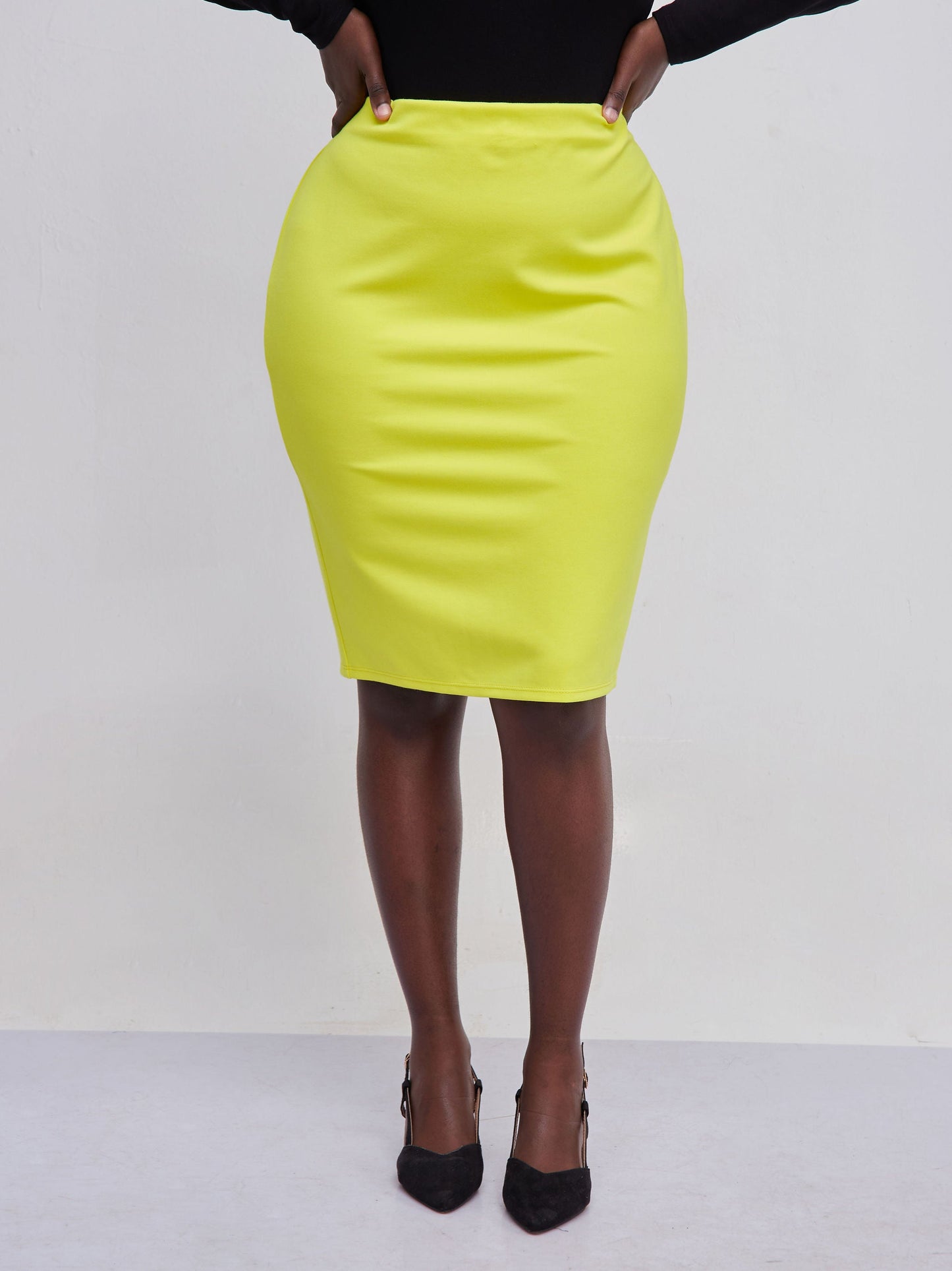 Vivo Waridi Pencil Skirt - Yellow