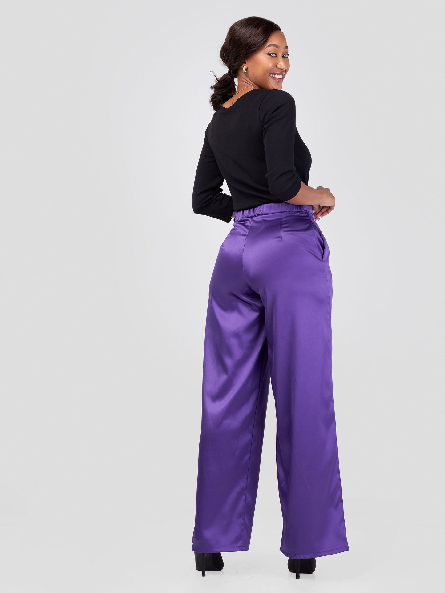 Vivo Raha Wide Leg Pants - Purple